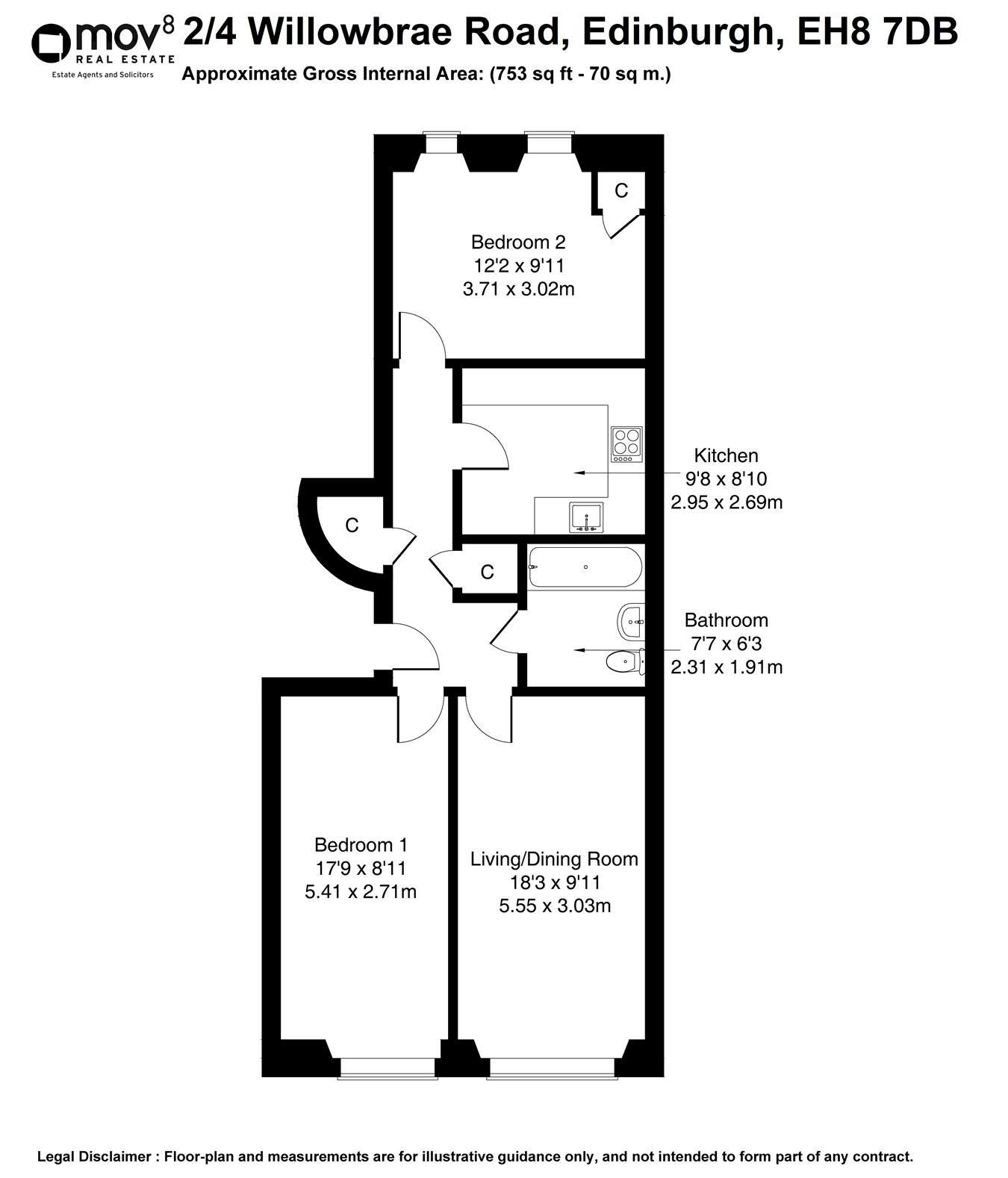 Willowbrae Road, Edinburgh EH8, 2 bedroom flat for sale 61537796