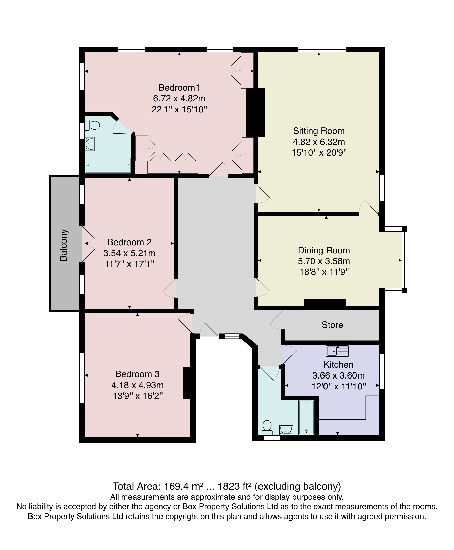 3 Bedrooms Flat for sale in St Kevin's Court, Queen's Road, Harrogate HG2