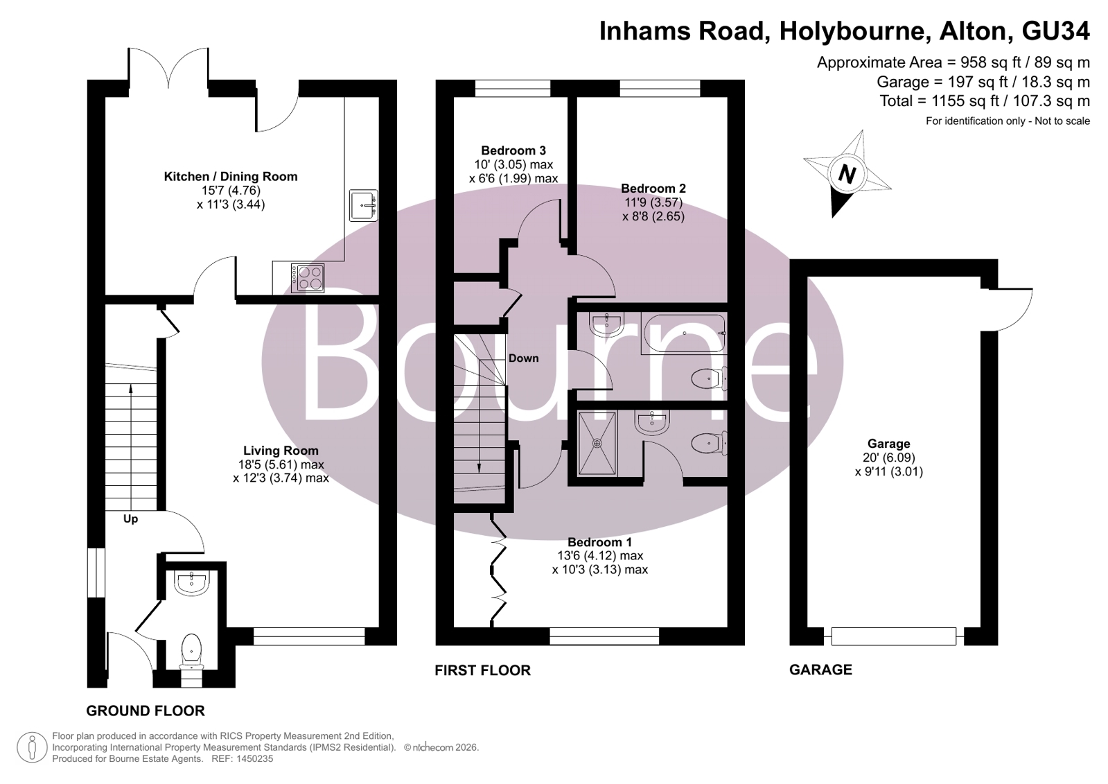 17, Inhams Road, Alton floorplan