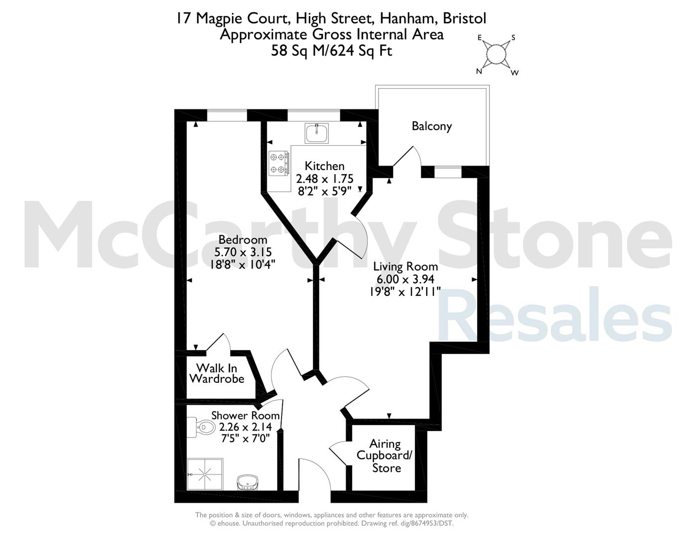 17 Magpie Court, High Street, Bristol floorplan