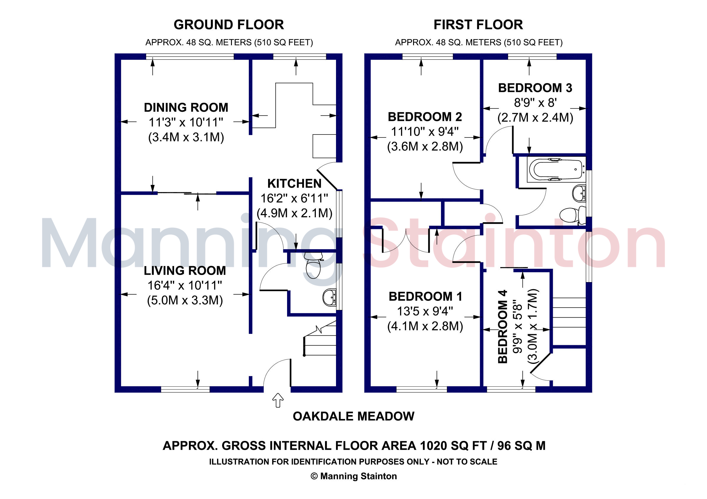 24, Oakdale Meadow, West Yorkshire floorplan