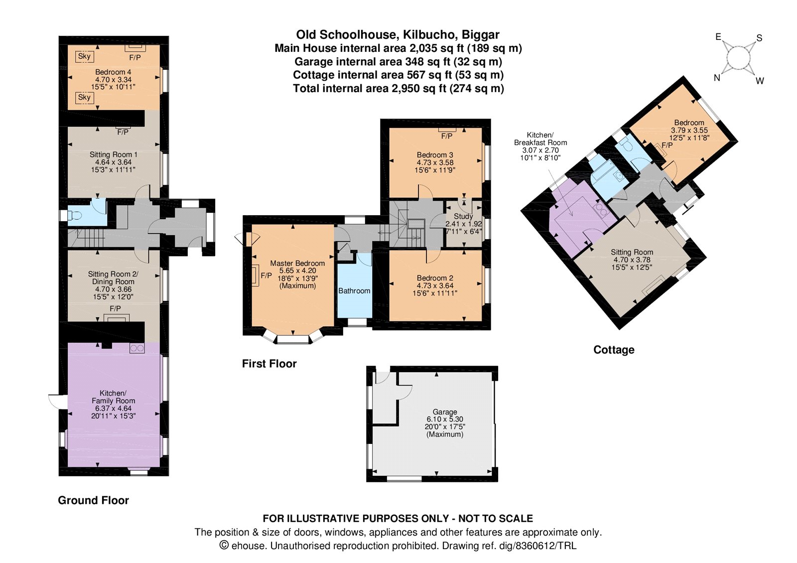 4 Bedrooms Detached house for sale in Kilbucho, Biggar, Lanarkshire ML12