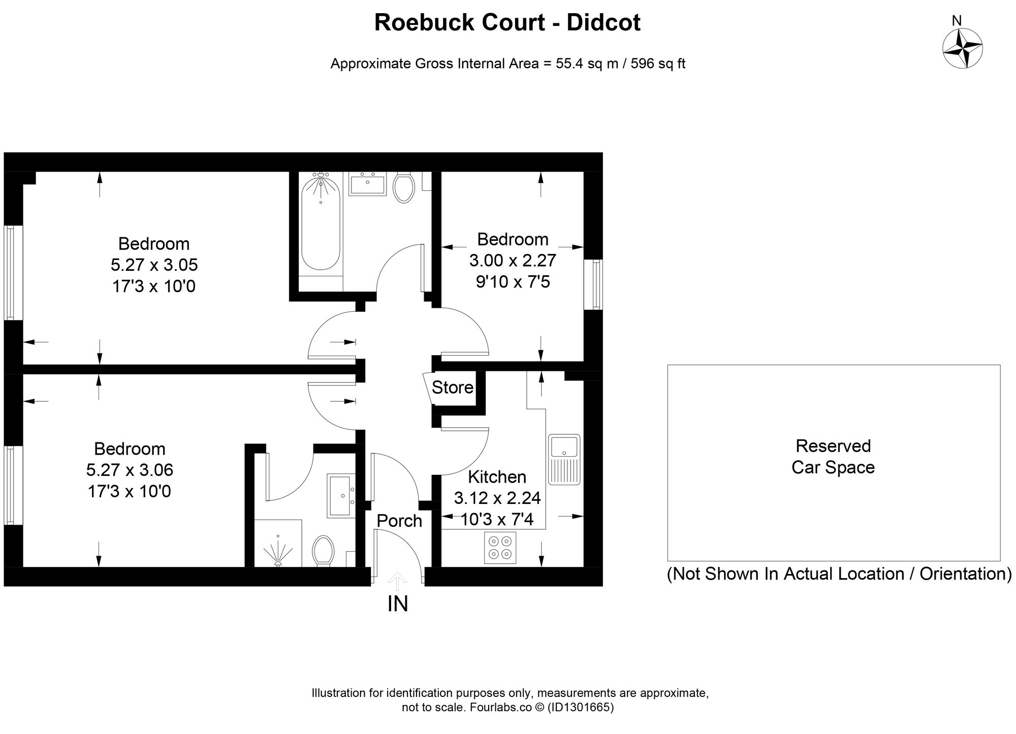 42 Roebuck Court, Didcot floorplan