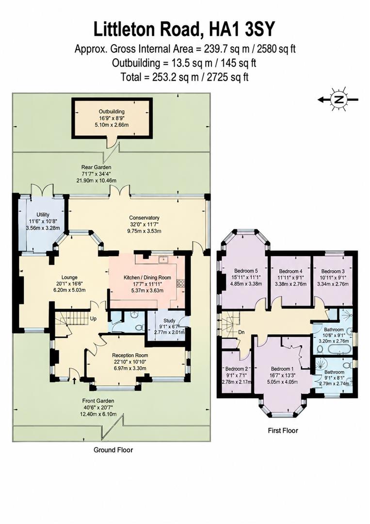 11, Littleton Road, Harrow floorplan