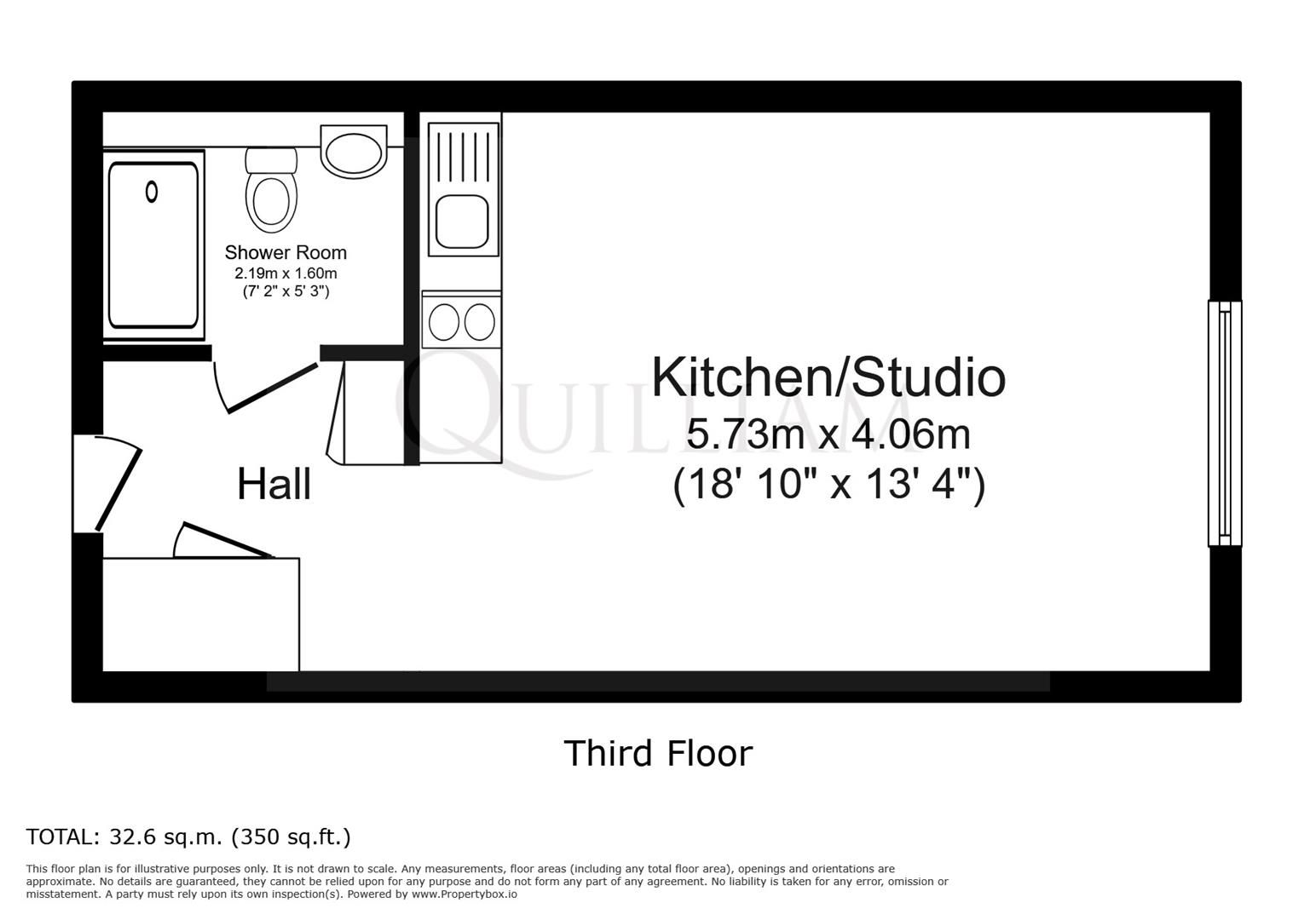 303 Beecham House, Clayponds Lane, Brentford floorplan
