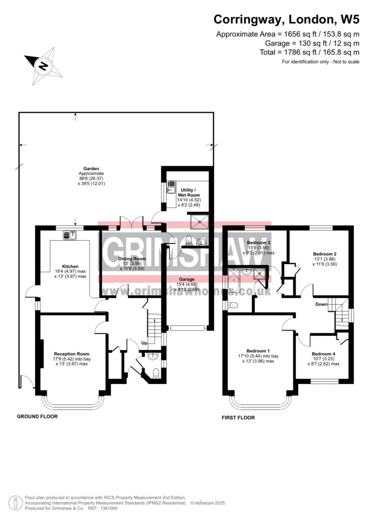 134, Corringway, Ealing floorplan