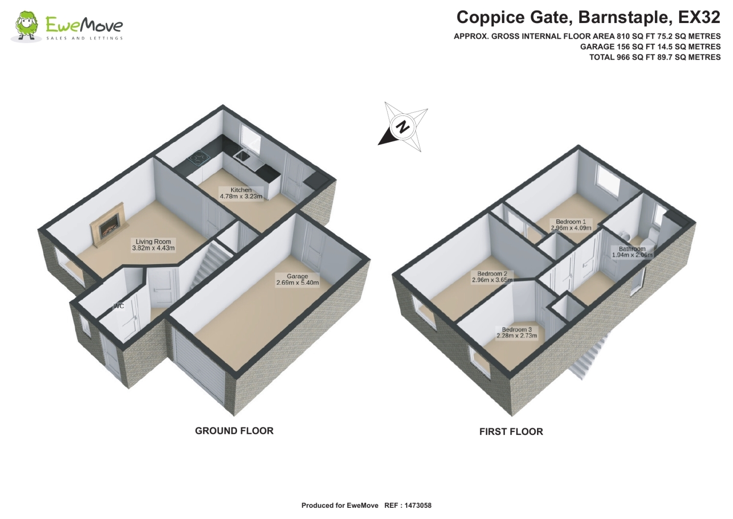 24, Coppice Gate, Barnstaple floorplan