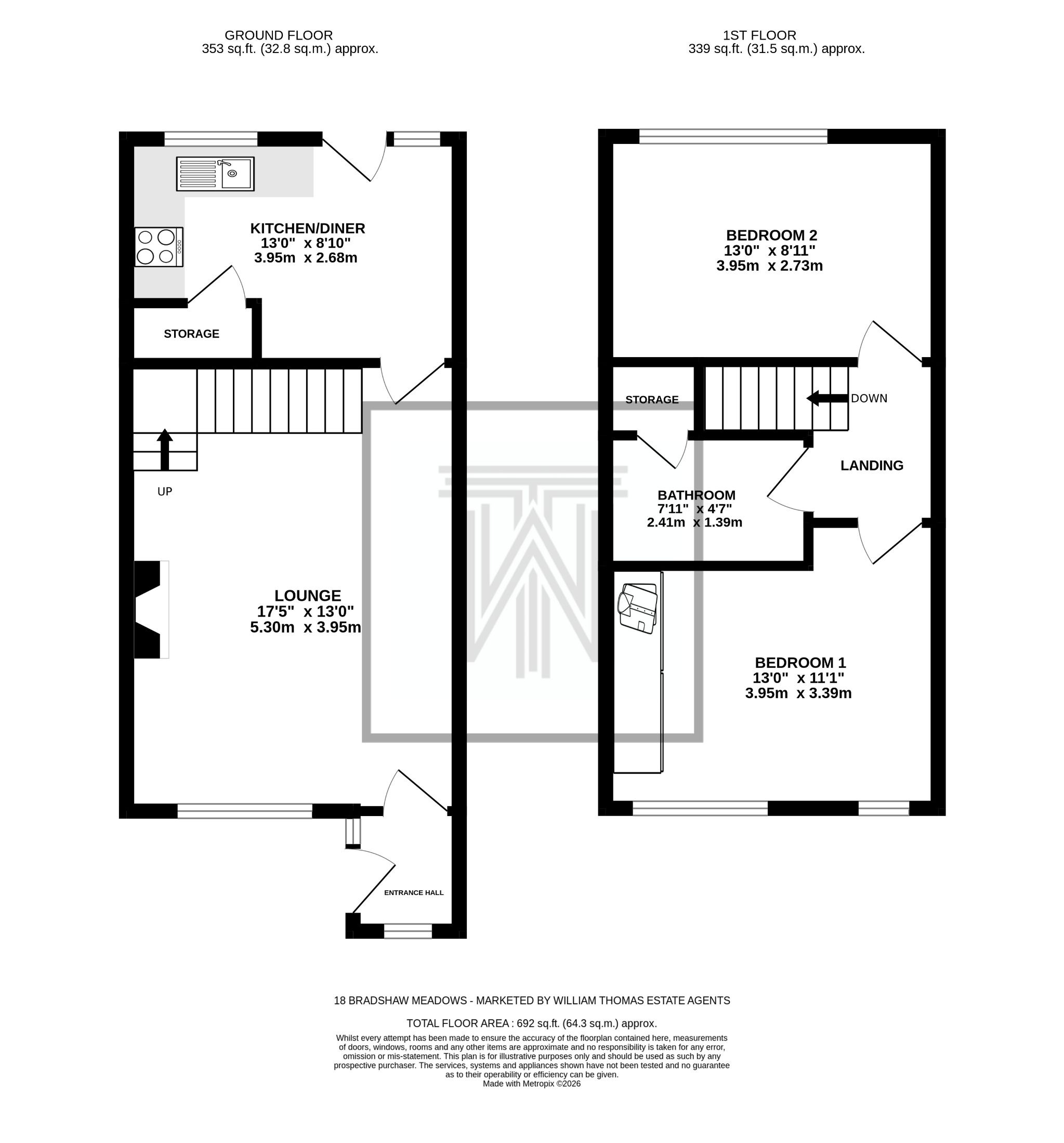 18 Bradshaw Meadows, Bolton floorplan