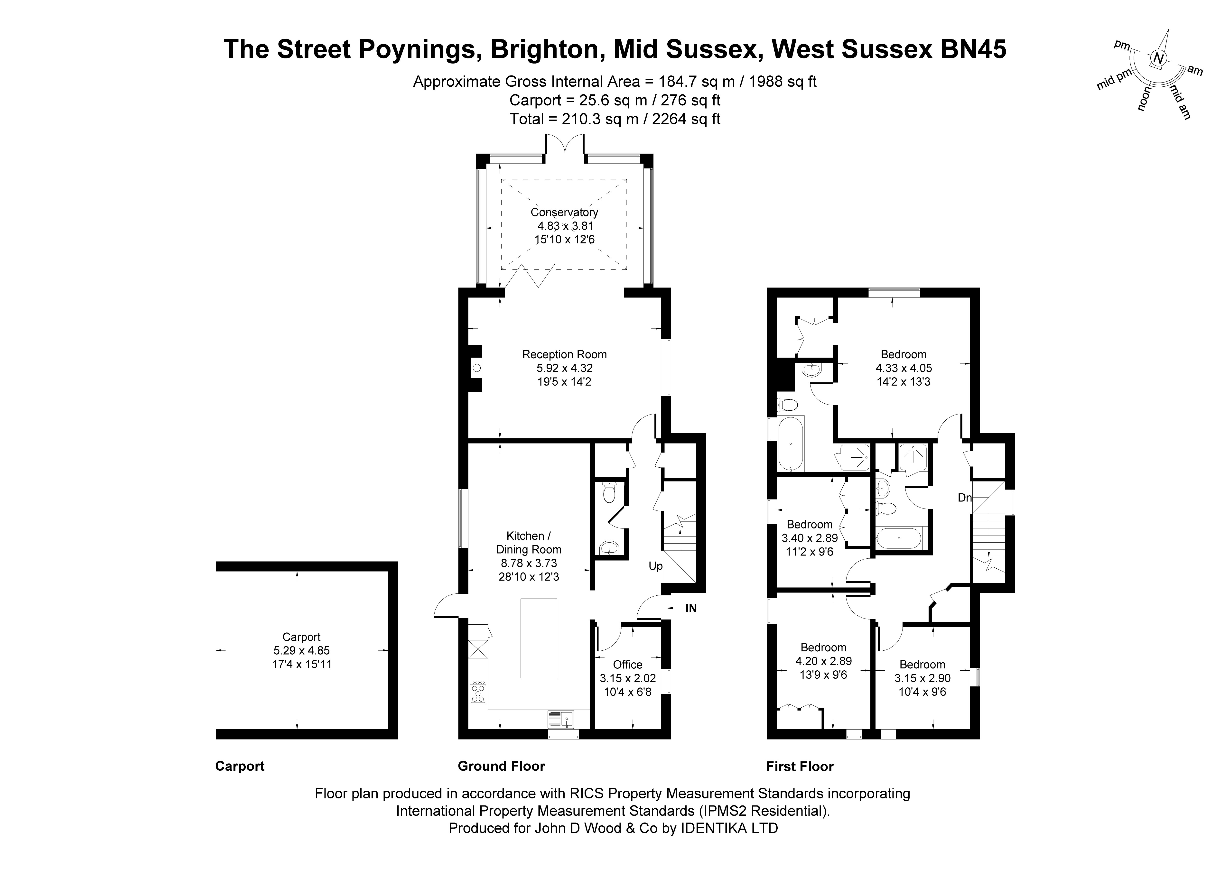 Oakridge,, The Street, Poynings floorplan