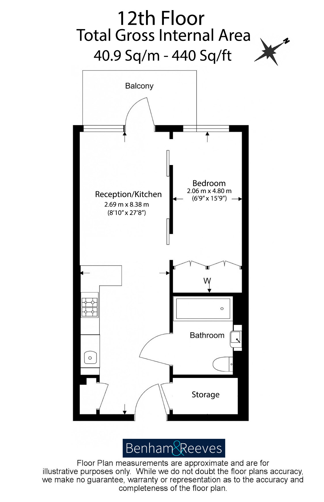 Flat 75, Duncombe House, 15, Victory Parade, Woolwich floorplan