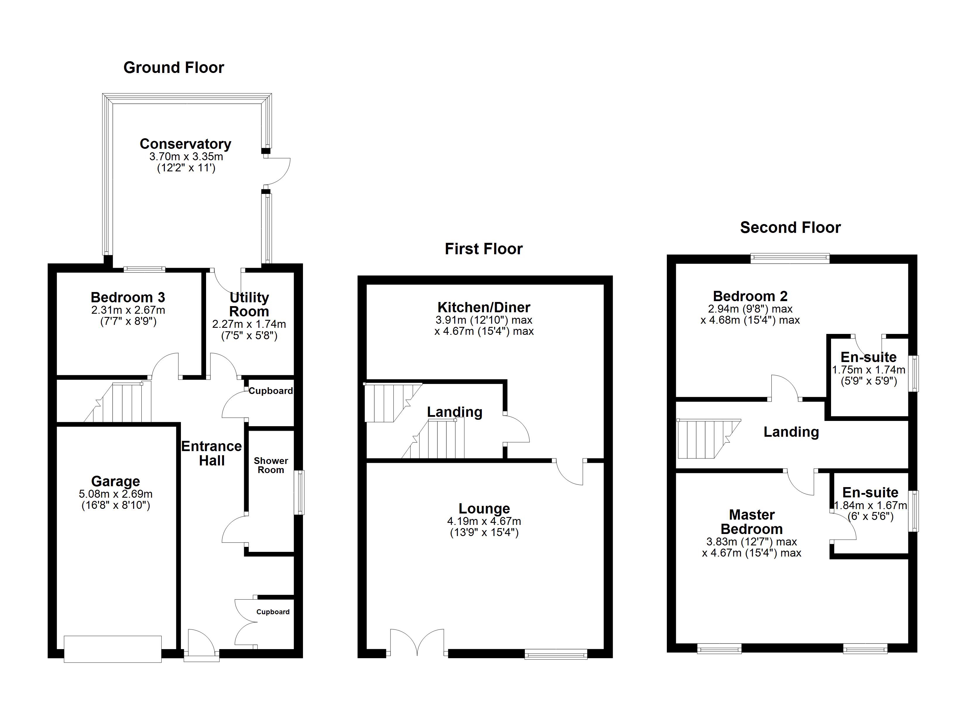 3 Bedrooms Town house for sale in Roebuck Ridge, Jump, Barnsley S74