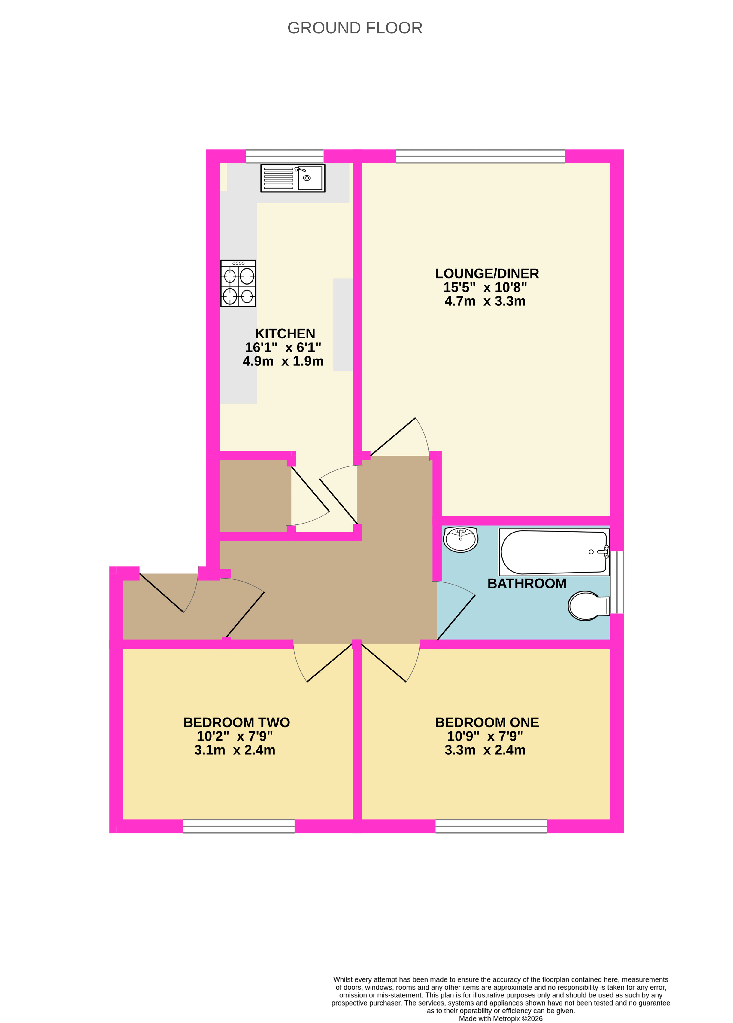 108, Henley Drive, Camberley floorplan