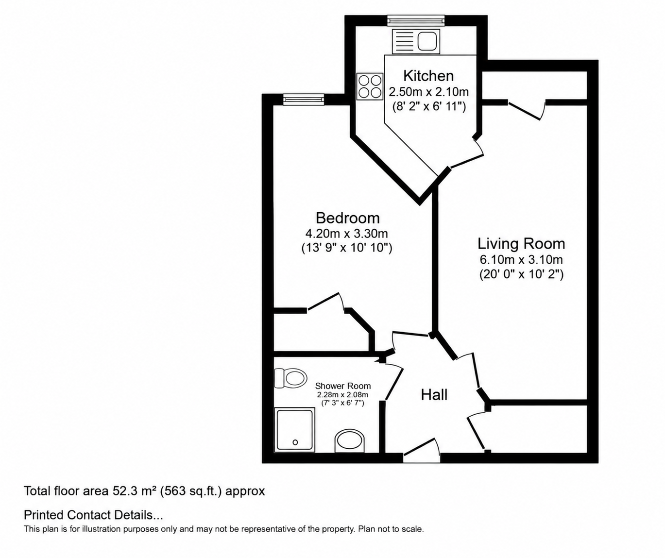 Flat 27, Elkington House, Charlton Green, Dover floorplan