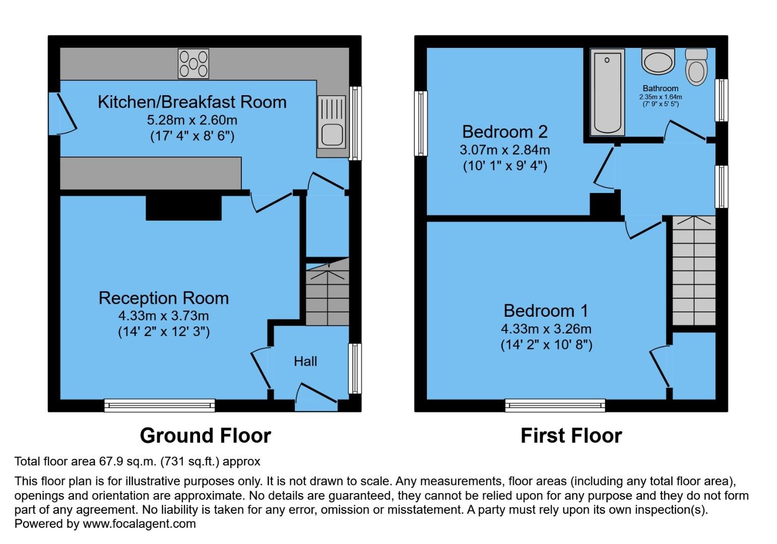 76, Thirlmere Road, Chesterfield floorplan