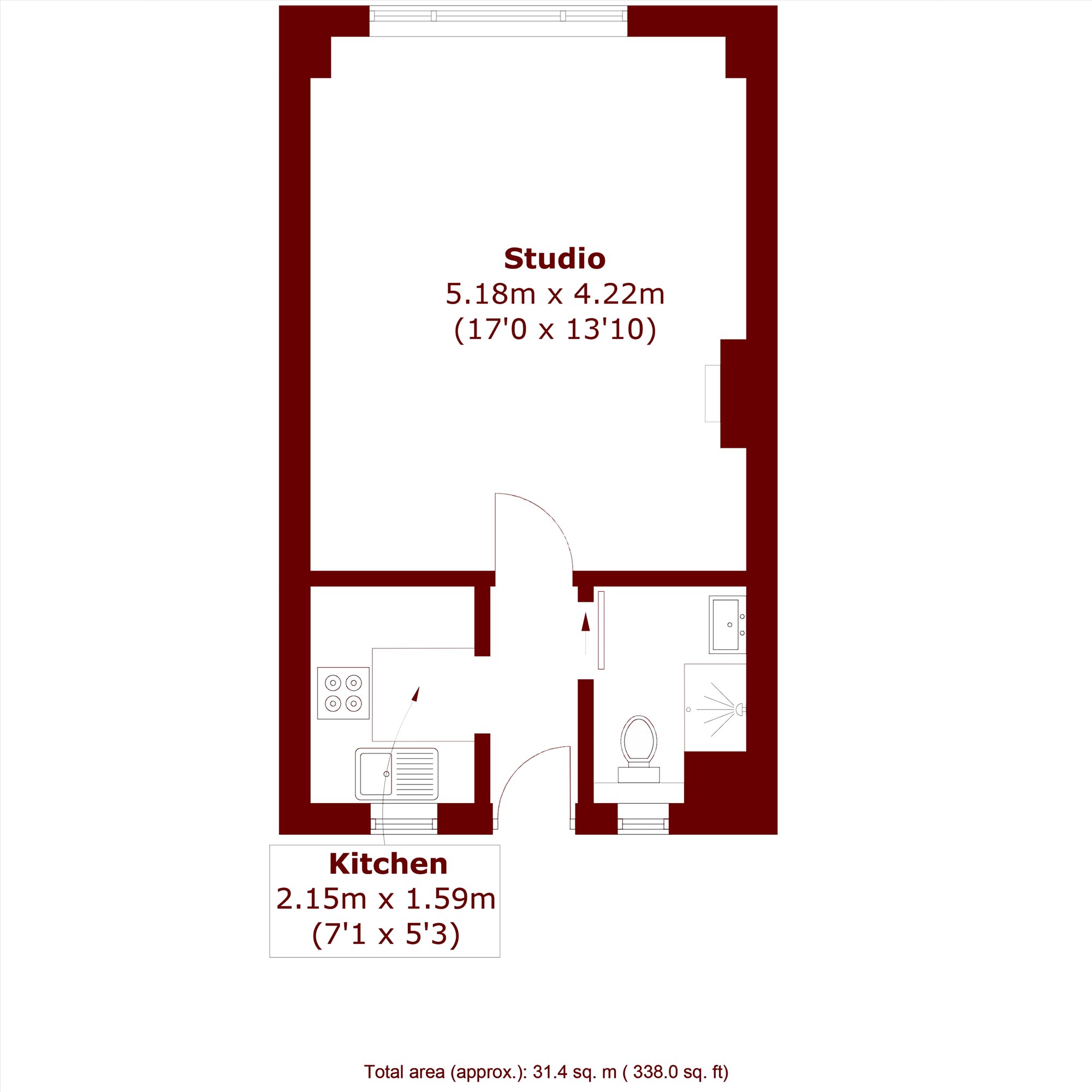Flat 20, Phoenix House, 104-110, Charing Cross Road, London floorplan