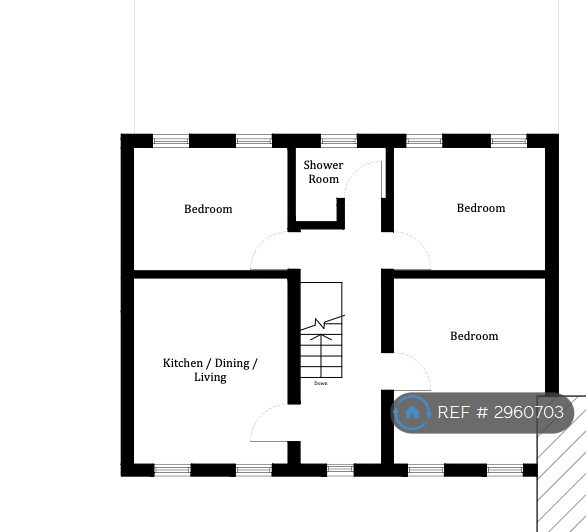 Flat B, Brixton Road, London floorplan