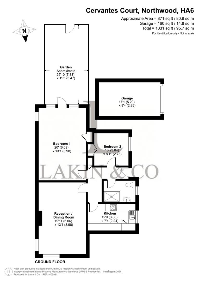 18, Cervantes Court, Northwood floorplan