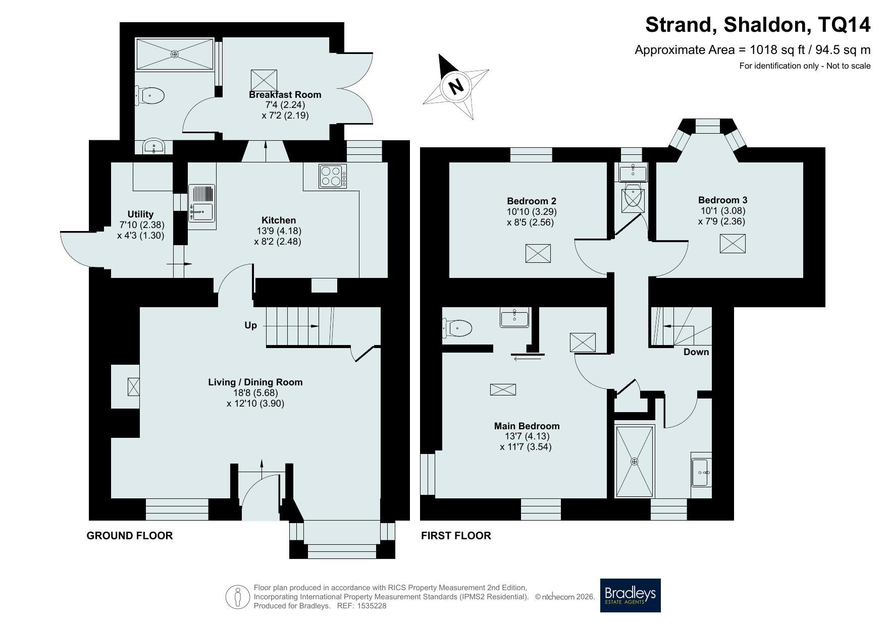 Strand, Shaldon floorplan