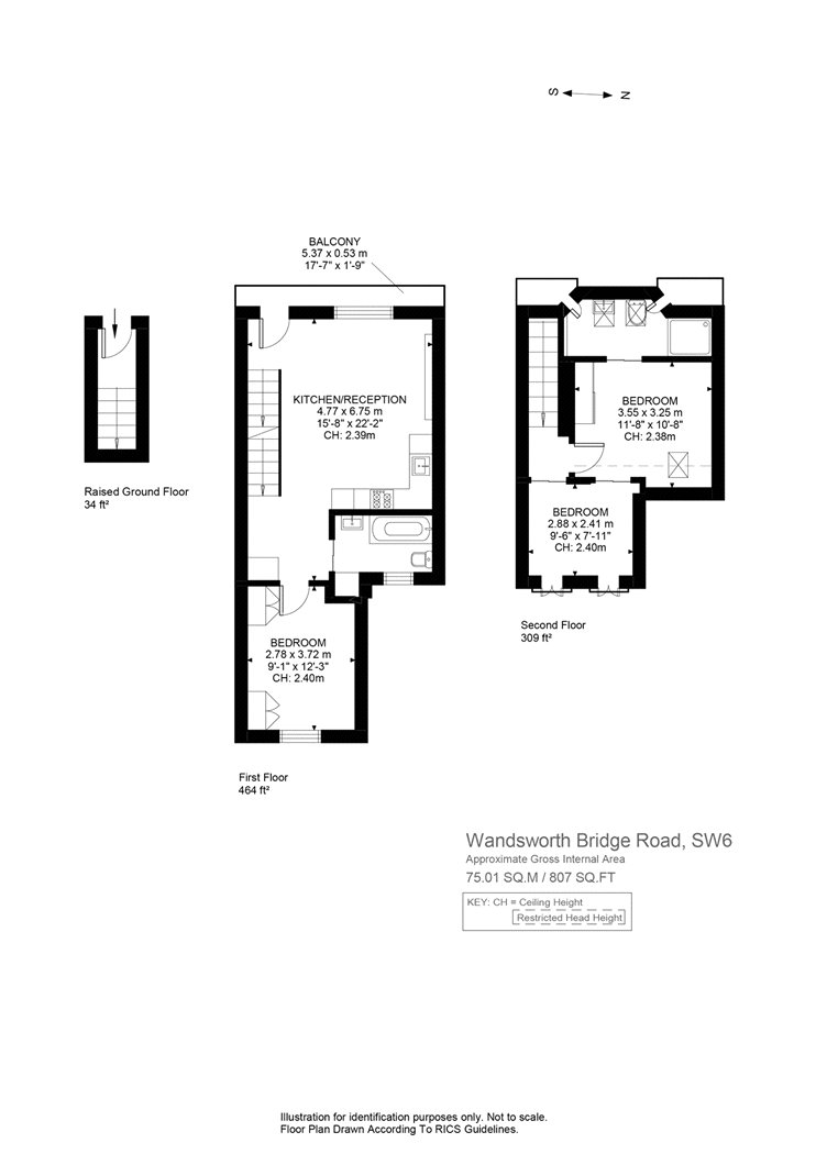 2 Bedrooms Maisonette to rent in Wandsworth Bridge Road, London SW6