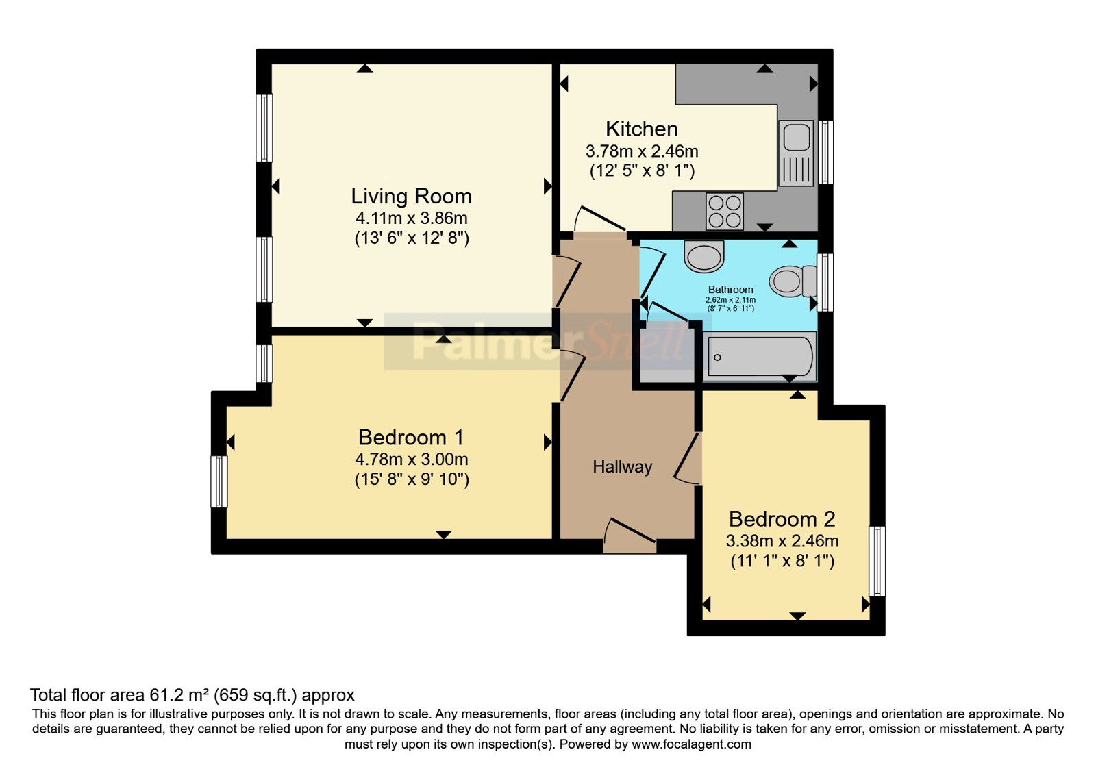 8 St. Georges Court,, Jesmond Road, Weston-super-Mare floorplan