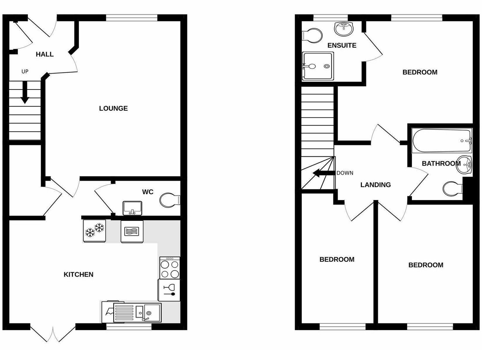 3, Church Walk, Falmouth floorplan