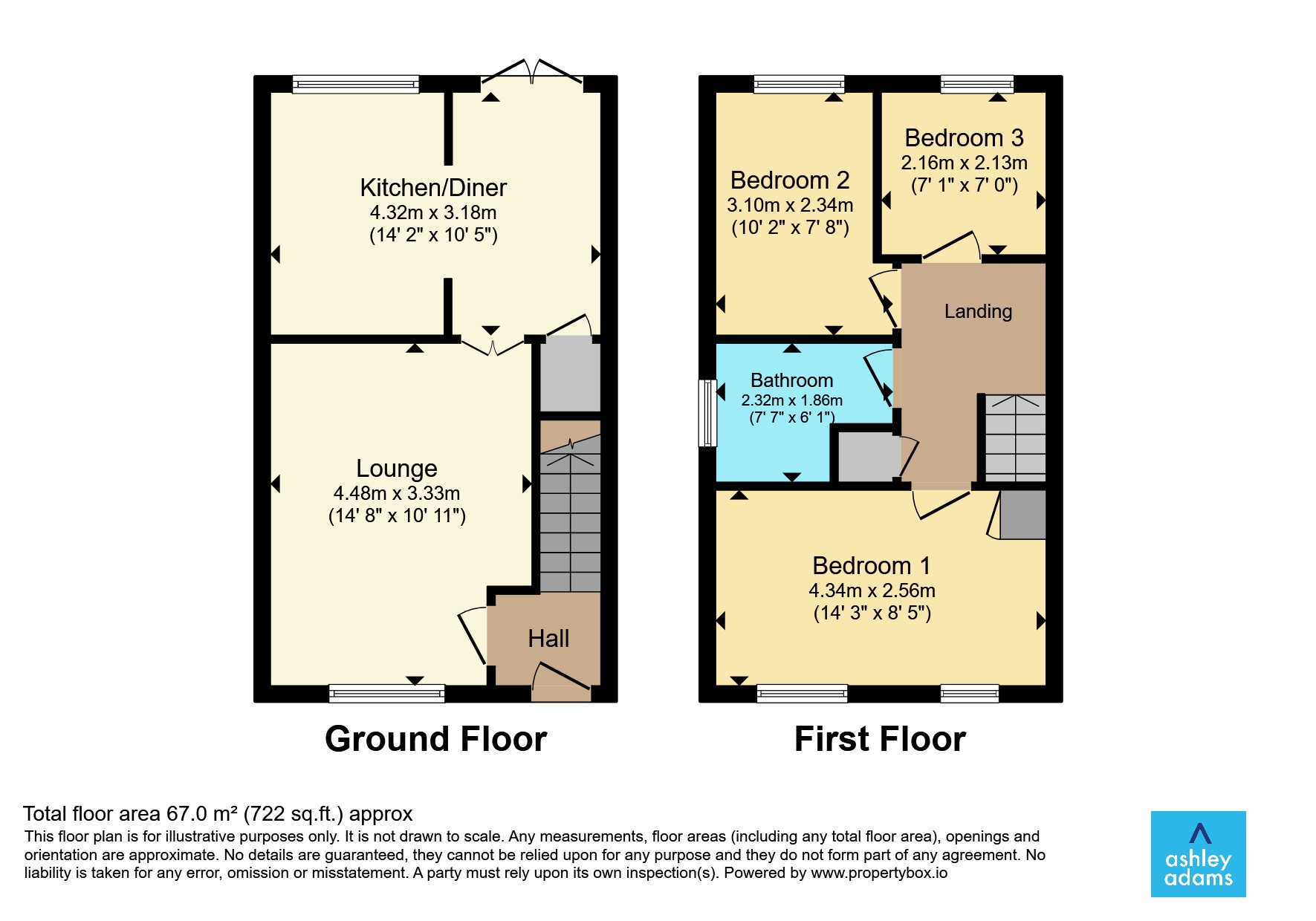 12, Barcheston Close, Derby floorplan