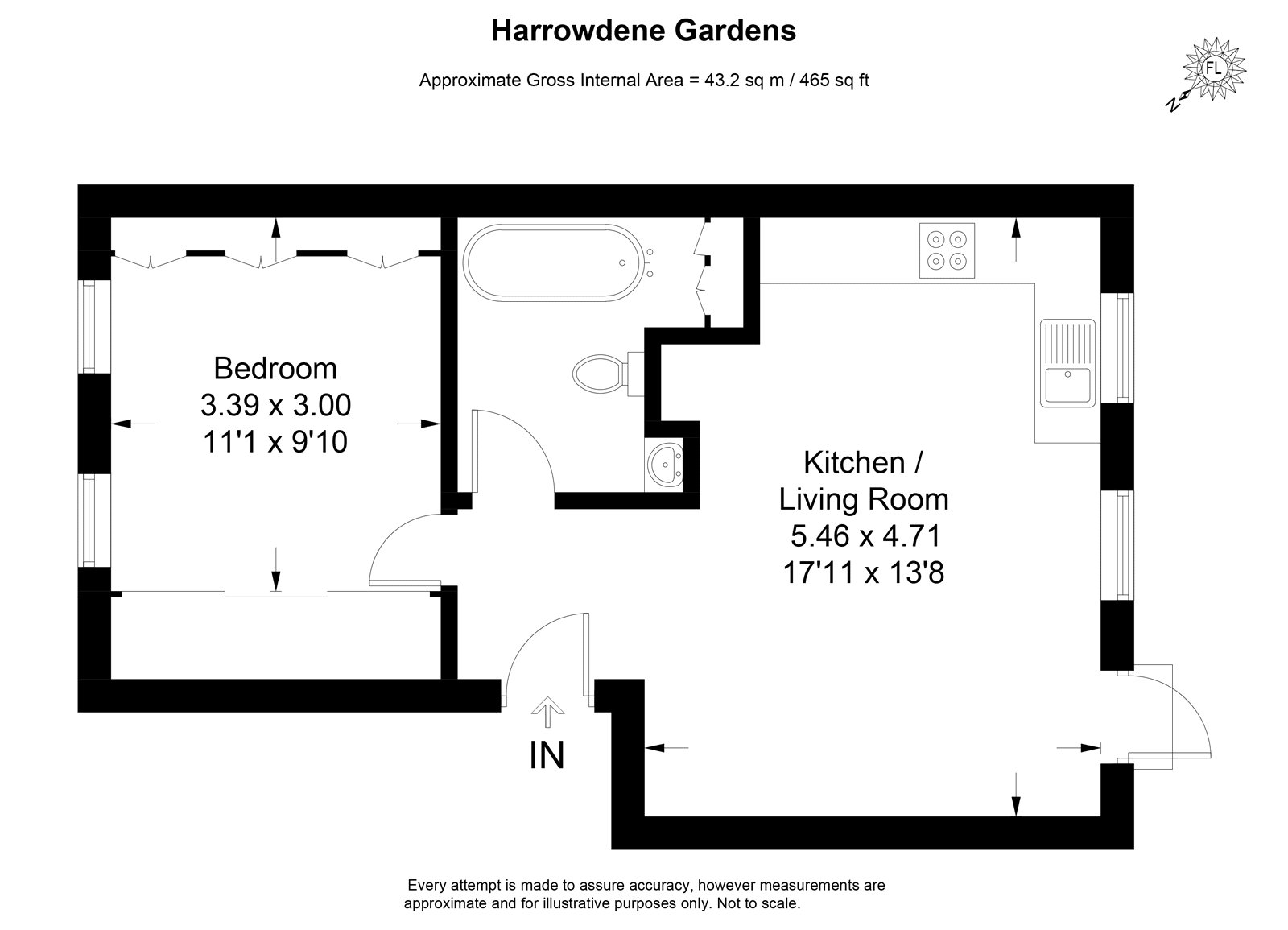 201, Harrowdene Gardens, Teddington floorplan