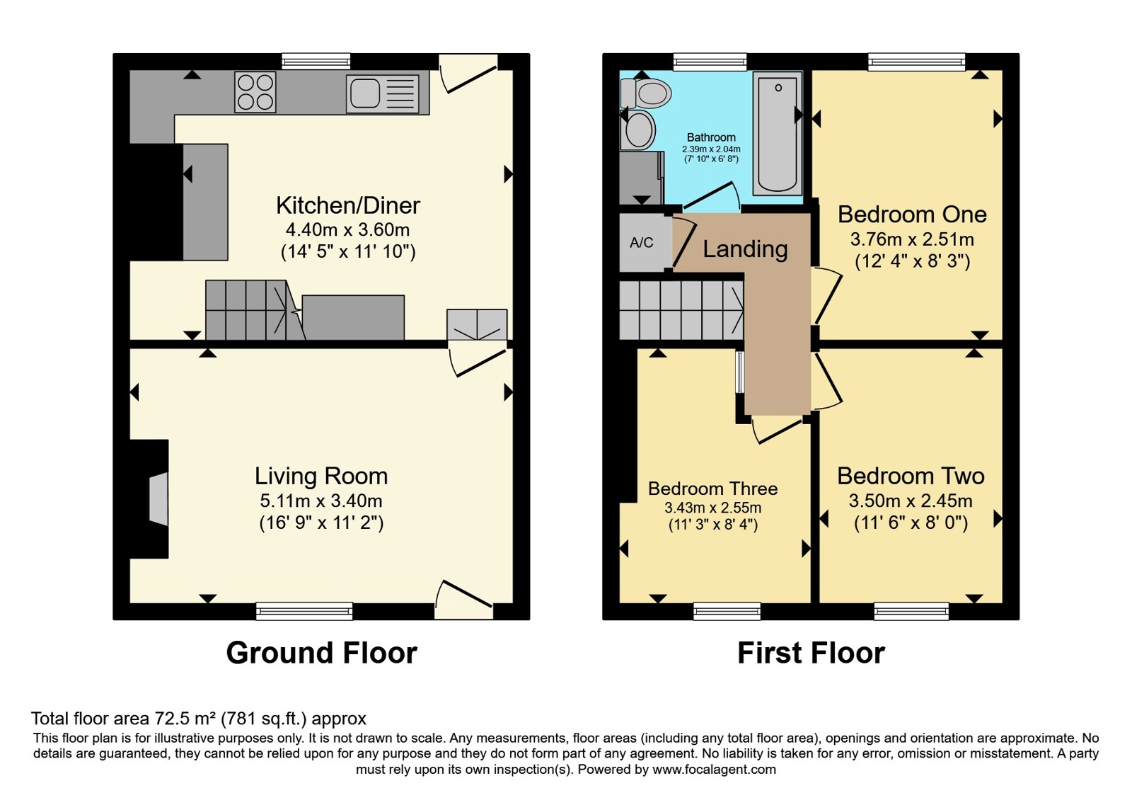 1, The Bank, Redruth floorplan