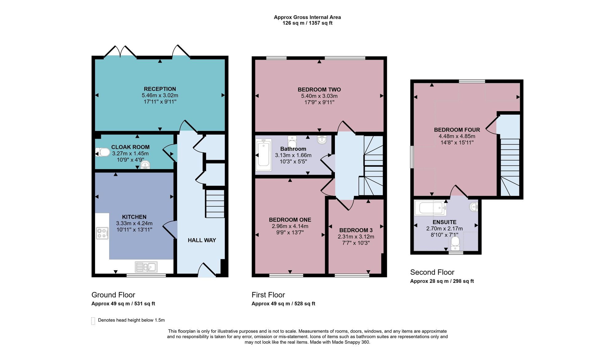 1 Risley Close, Morden floorplan