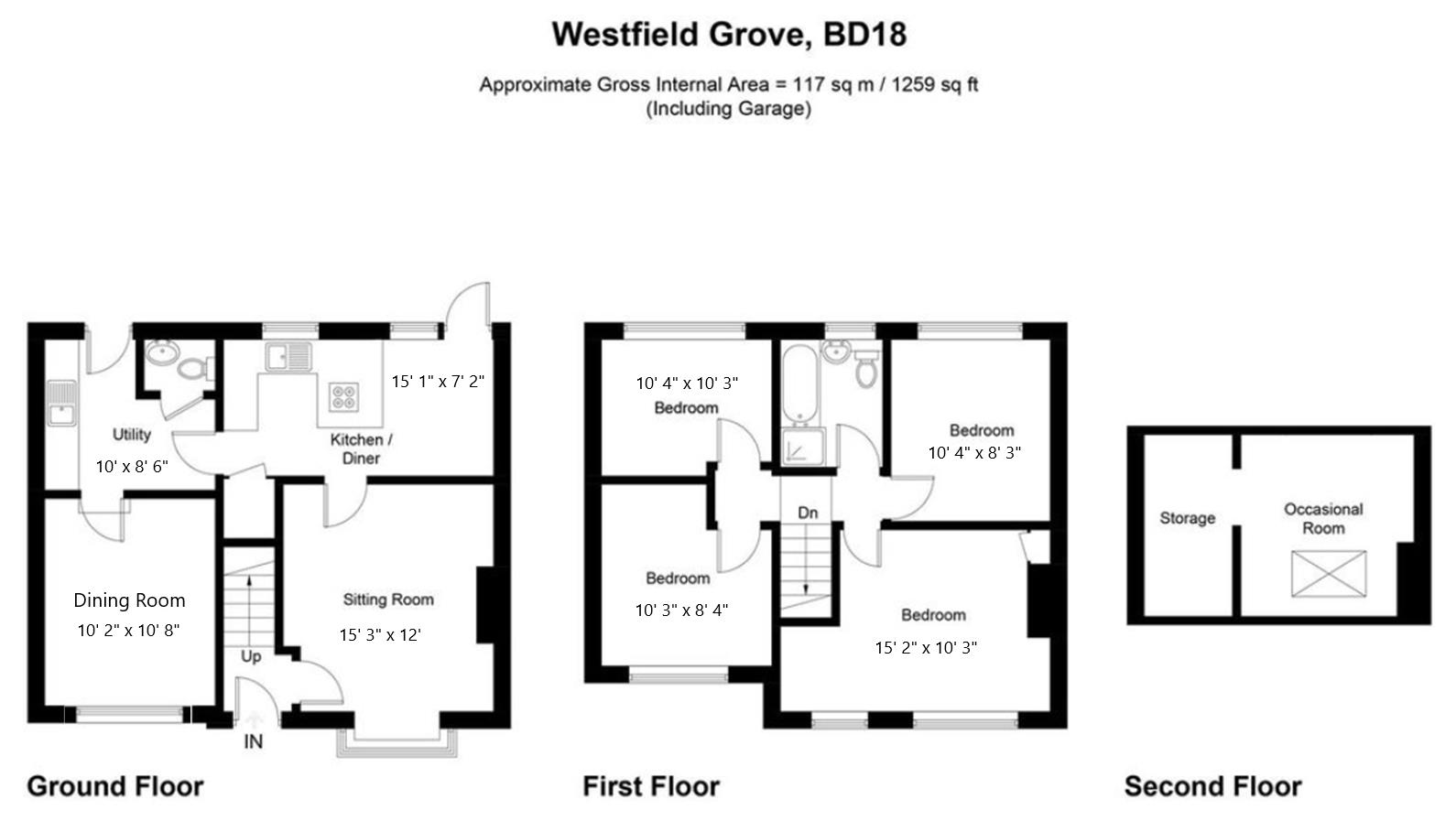 7, Westfield Grove, Shipley floorplan