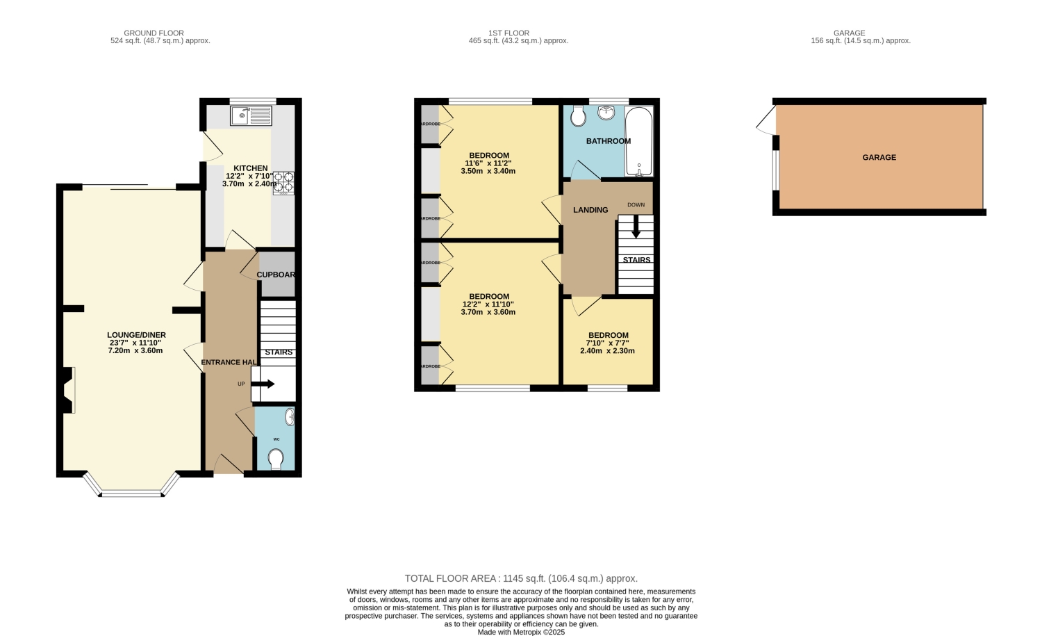 1, Thorpe Avenue, Dronfield floorplan