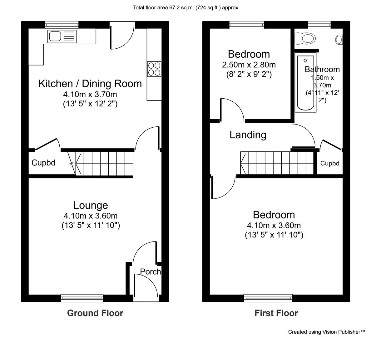 108, Balfour Street, Oldham floorplan