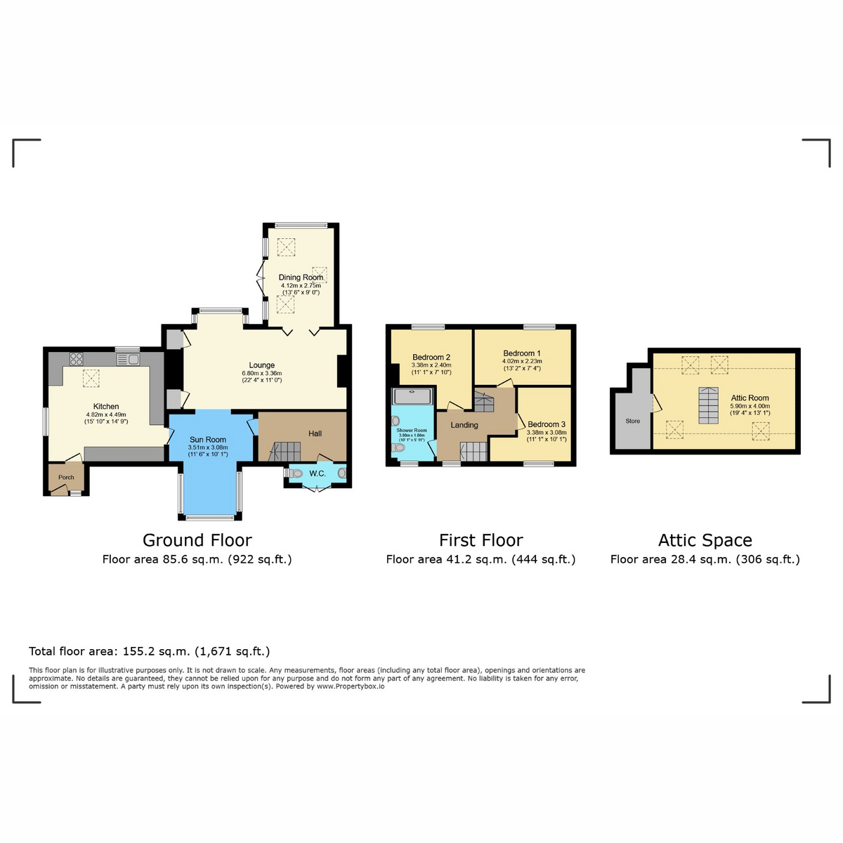 20, Maes Padarn, Caernarfon floorplan
