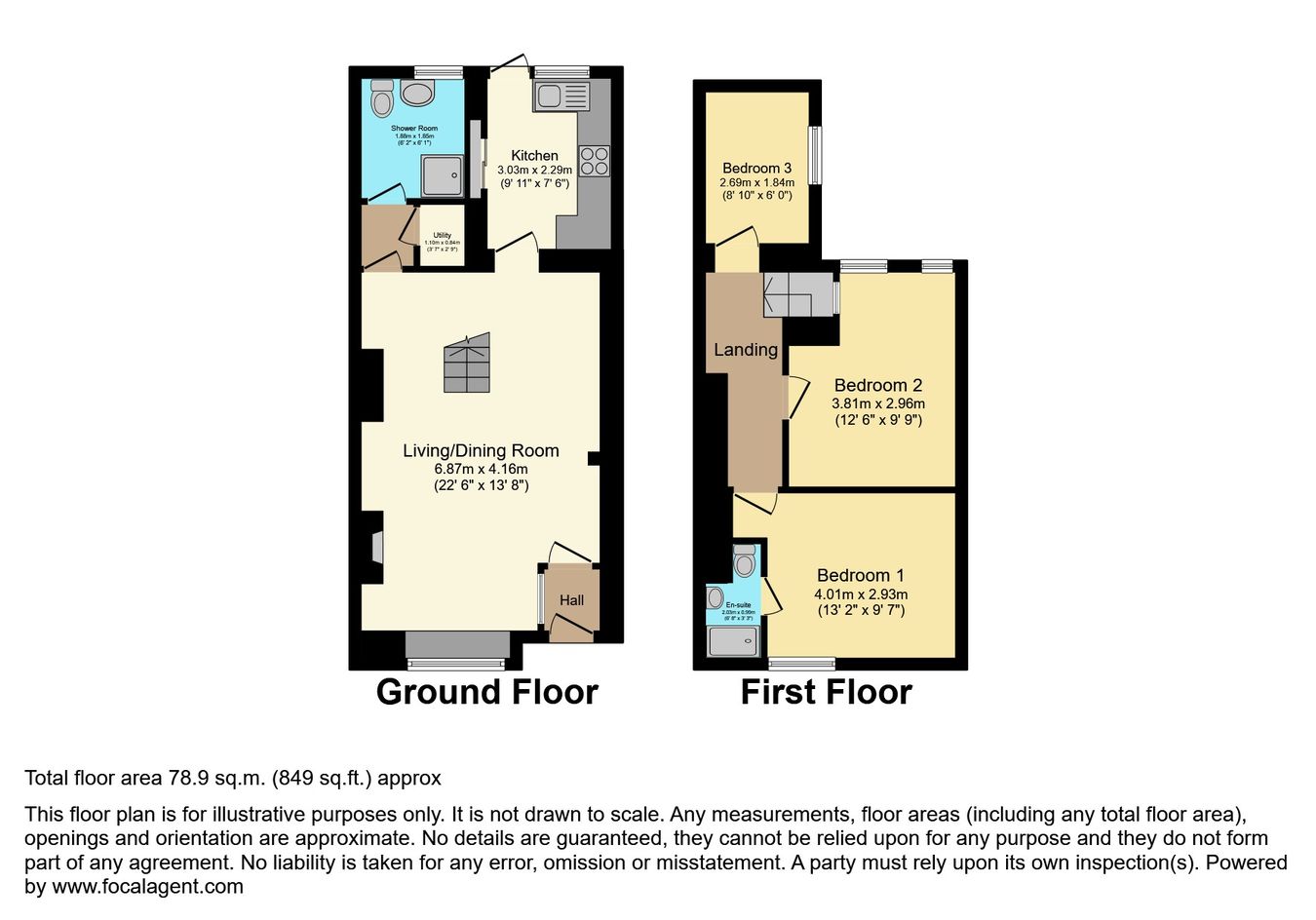 1, Ivydene, Liskeard floorplan