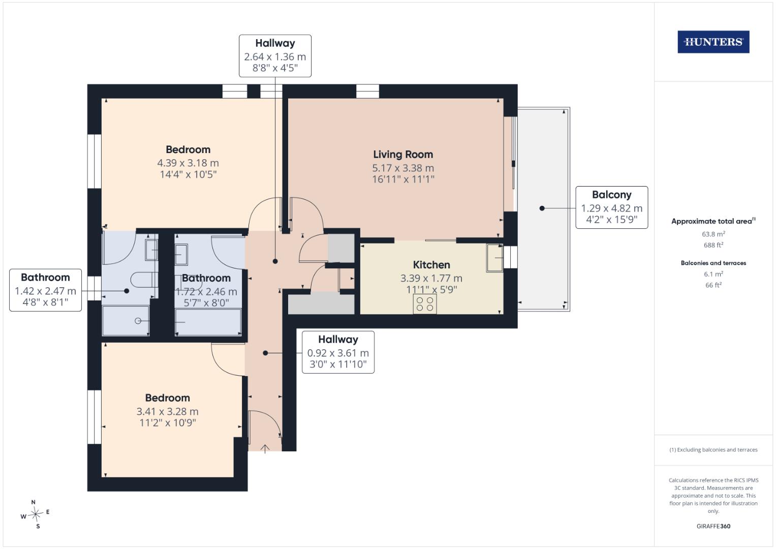 70, Pacific Close, Southampton floorplan