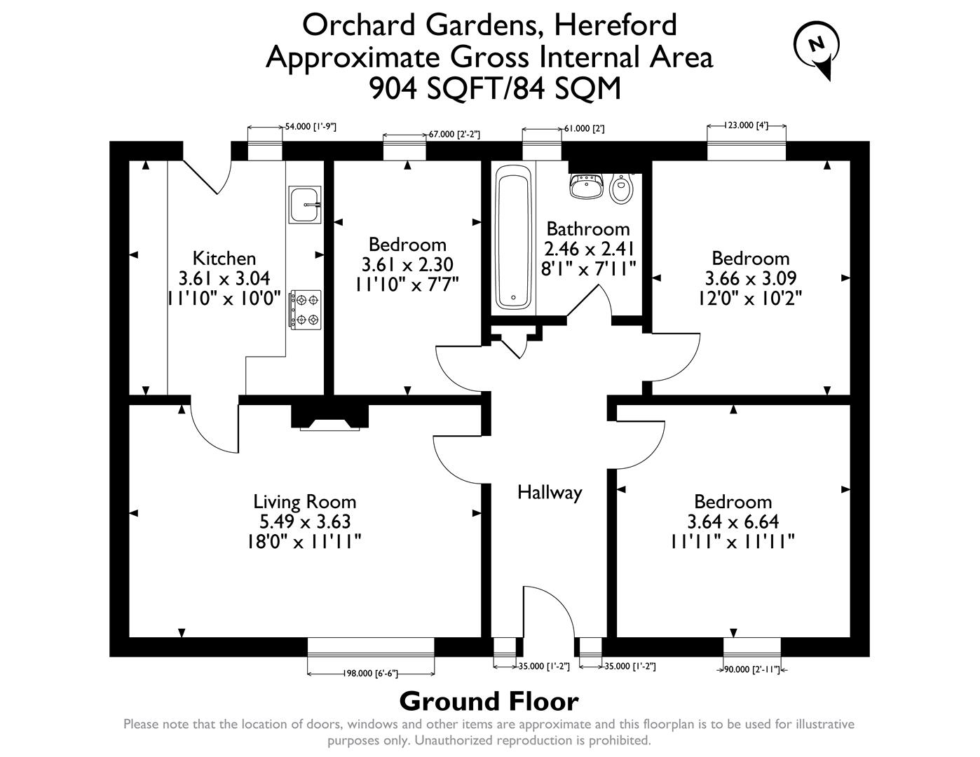 Orchard Gardens, Hereford floorplan