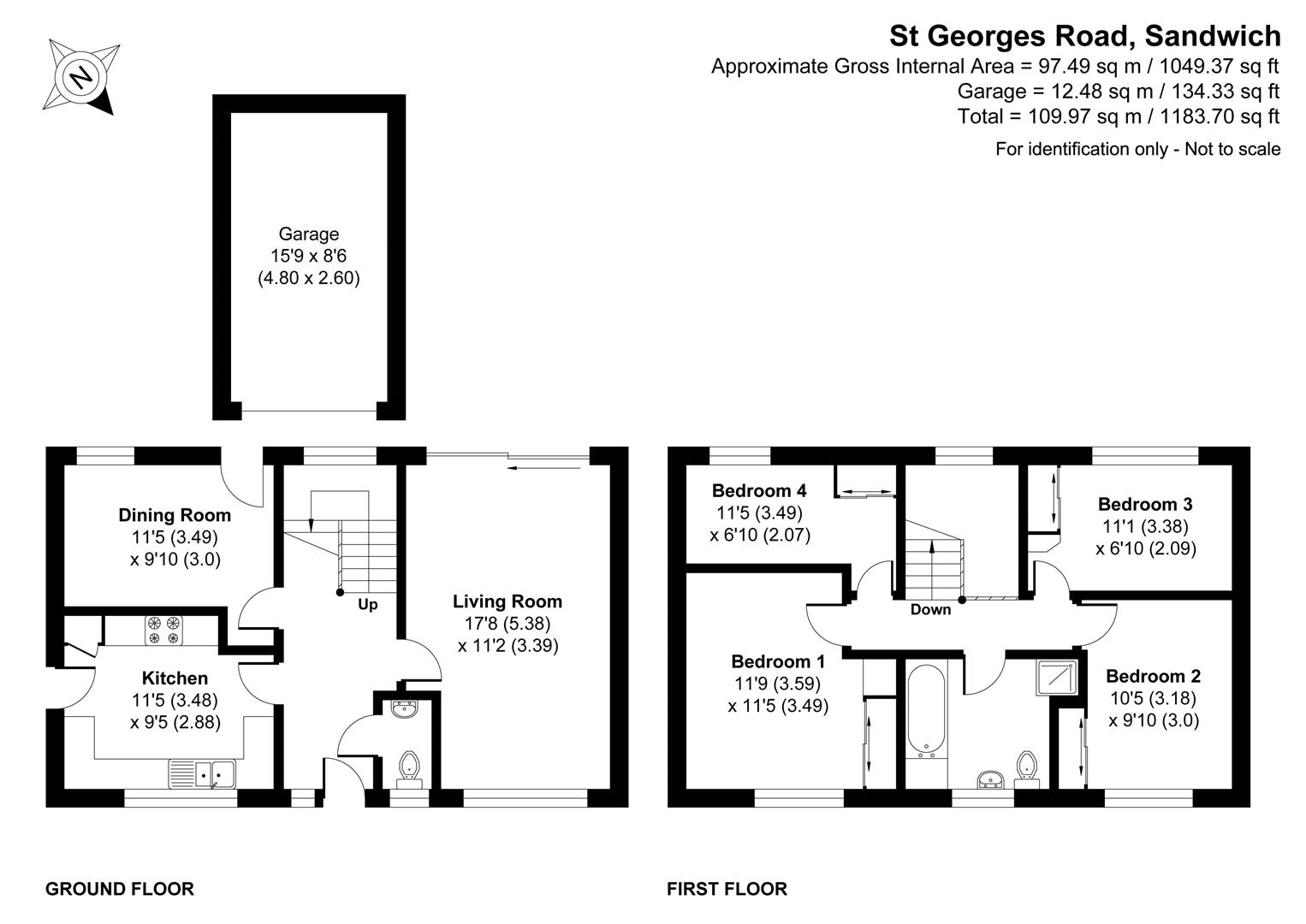 6, St. Georges Road, Sandwich floorplan
