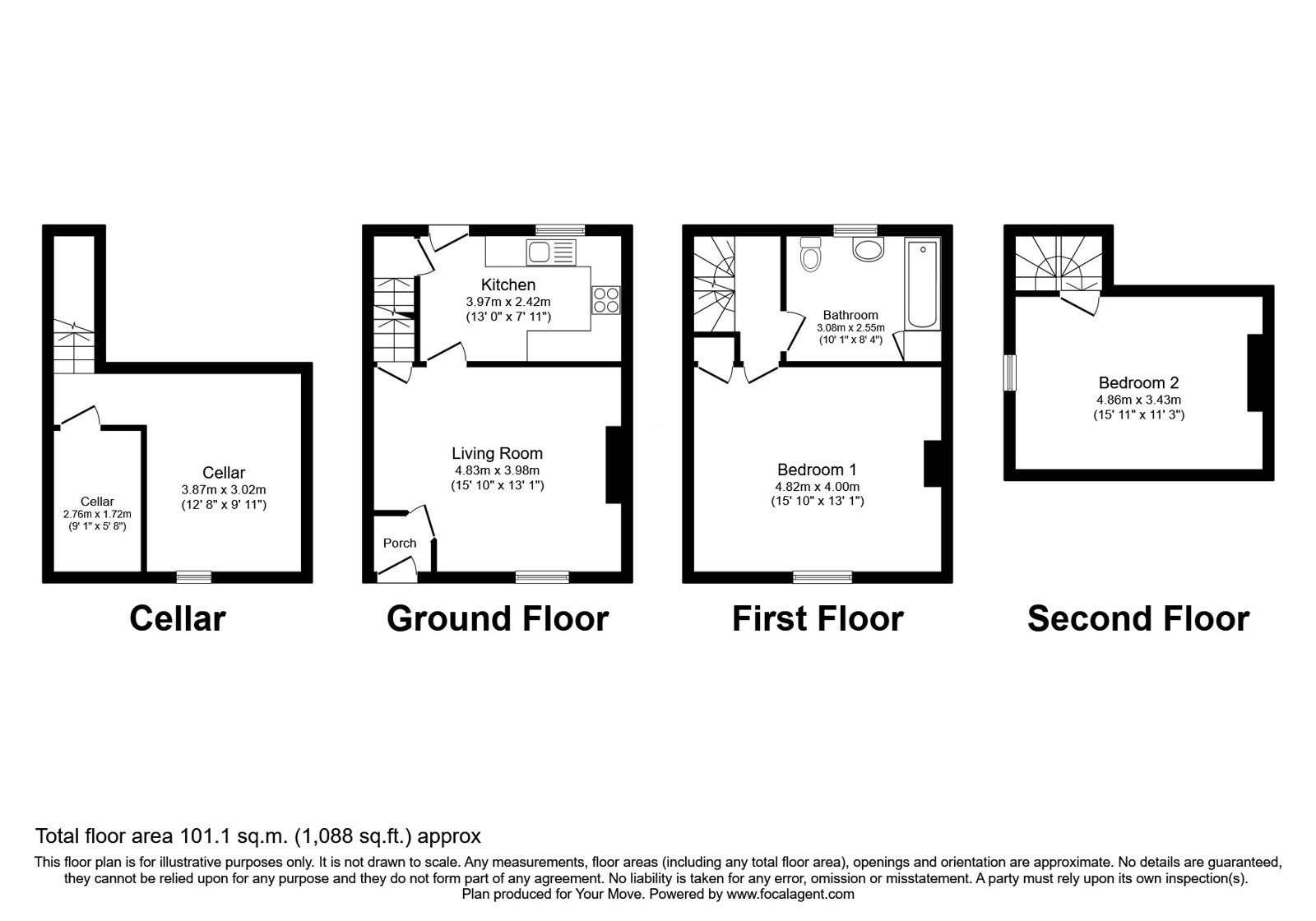 1, Nile Street, Keighley floorplan