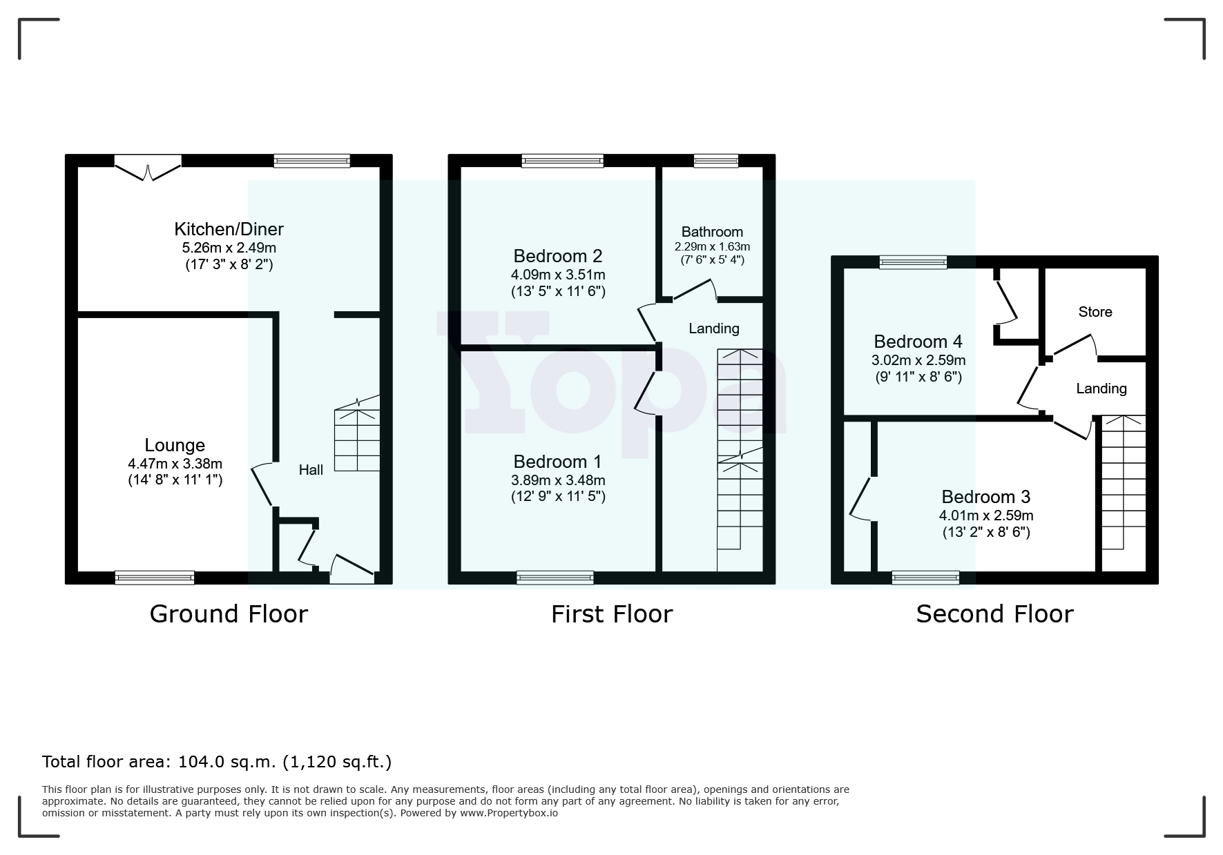 96, Reeds Road, Liverpool floorplan