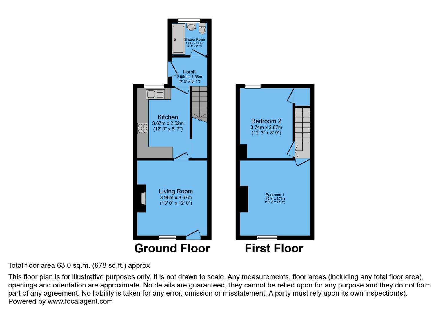 21, Hawthorne Street, Chesterfield floorplan