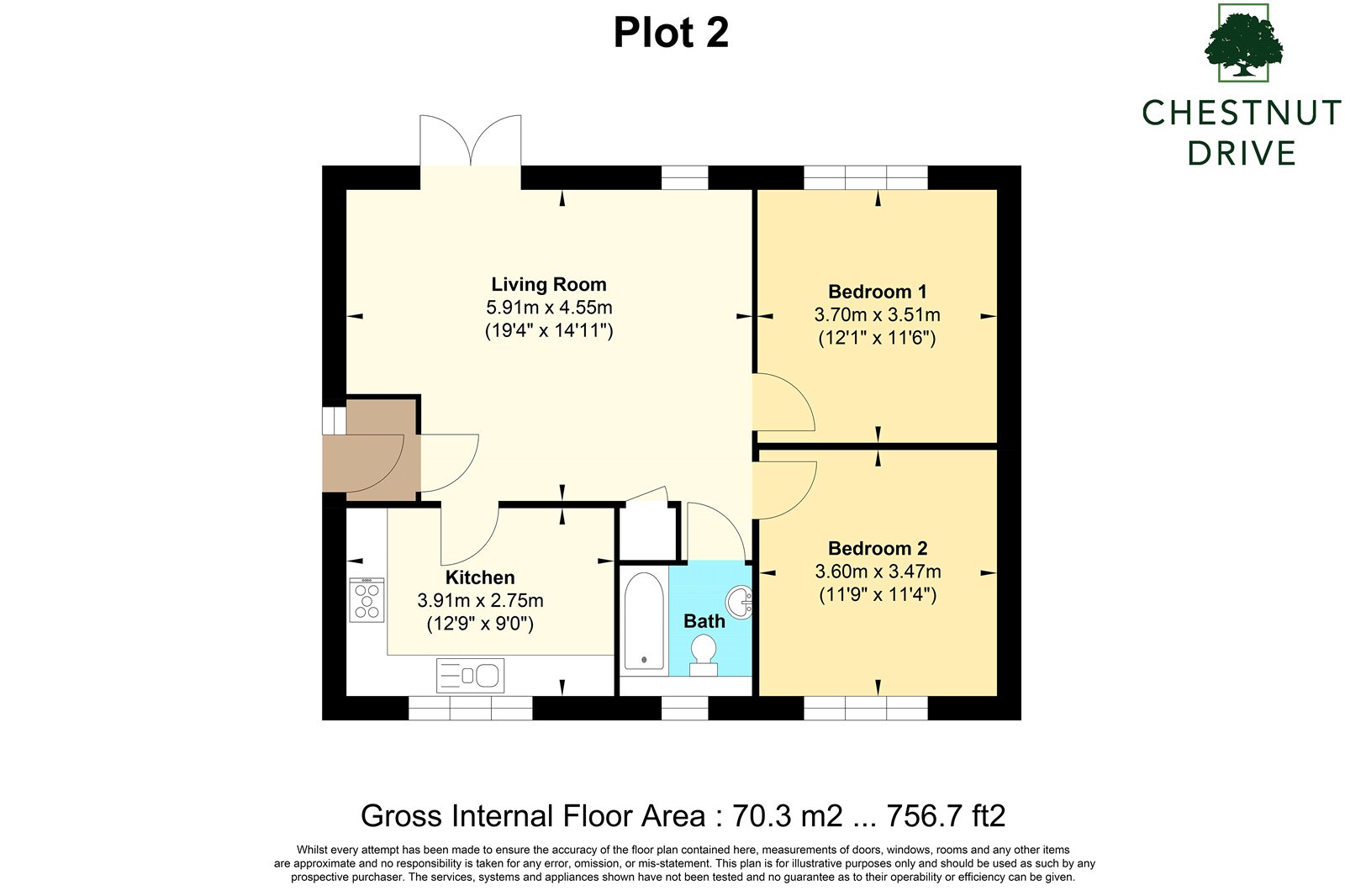 Plot 2, The Damson, Chestnut Drive,, Plot 2, The Damson, Chestnut Drive, Langport floorplan
