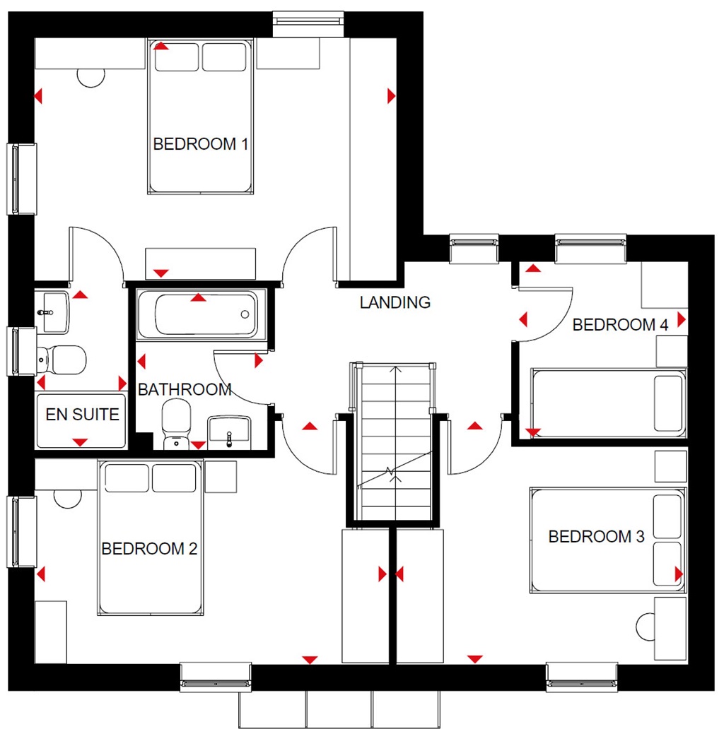 "Alderney" at Smiths Close, Morpeth NE61, 4 bedroom detached house for
