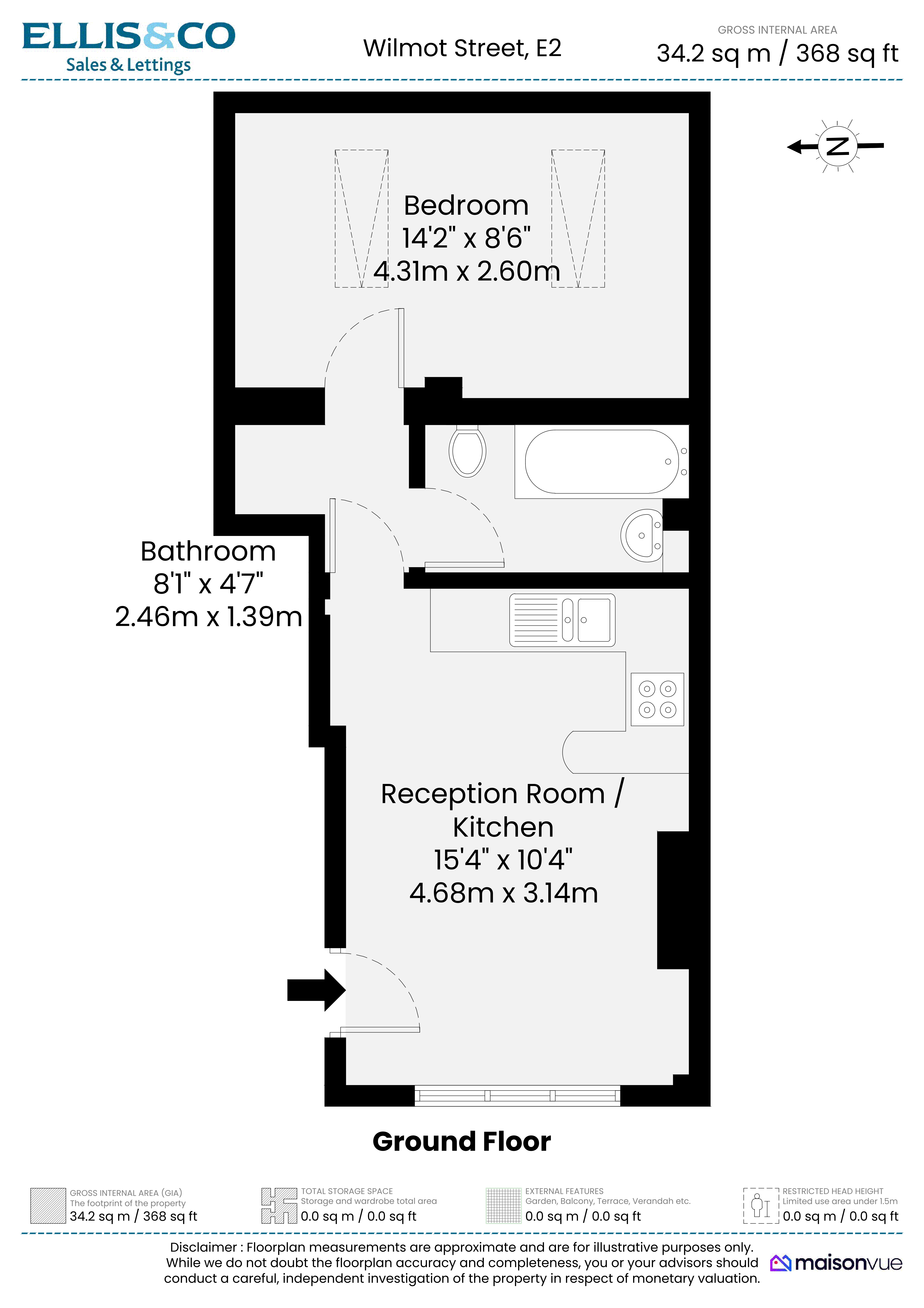 Wilmot Street, London floorplan