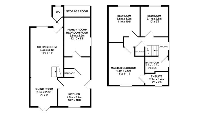 4, Easby Close, North Yorkshire floorplan