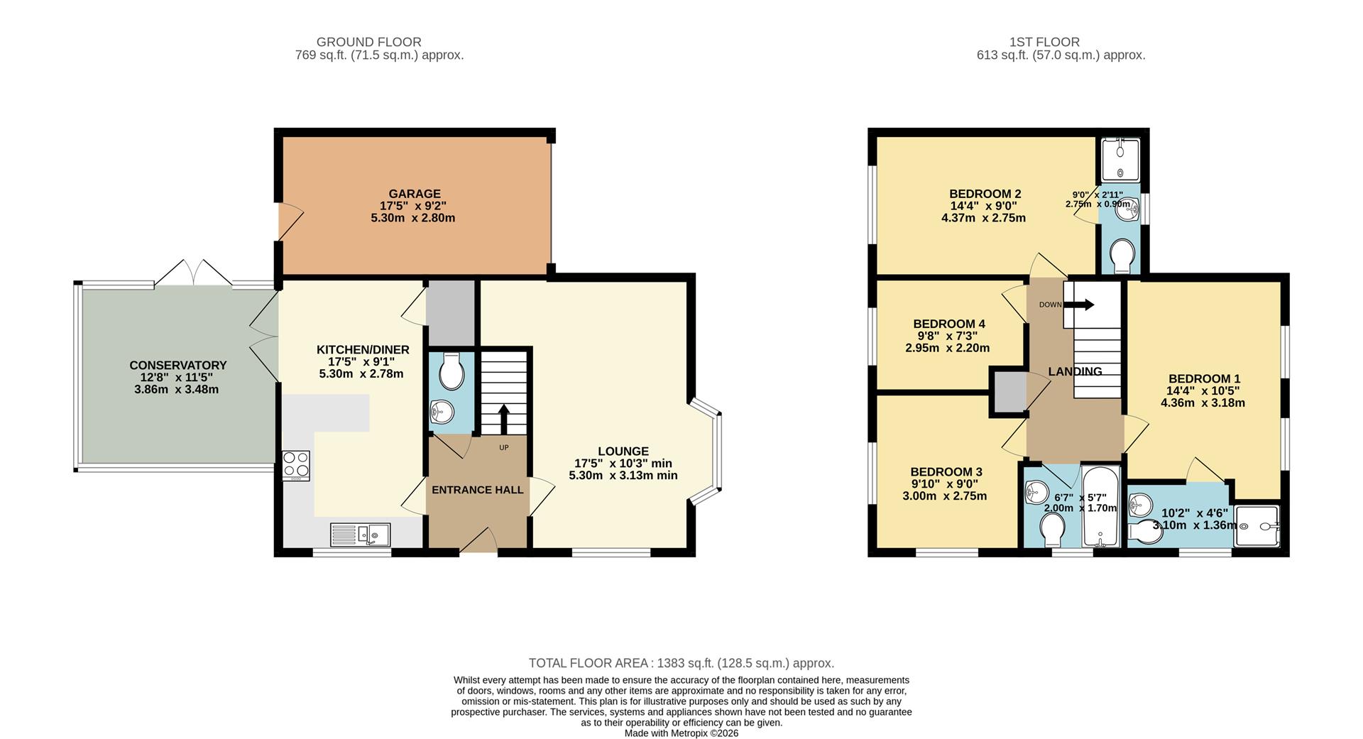 1, Clover Drive, Withernsea floorplan
