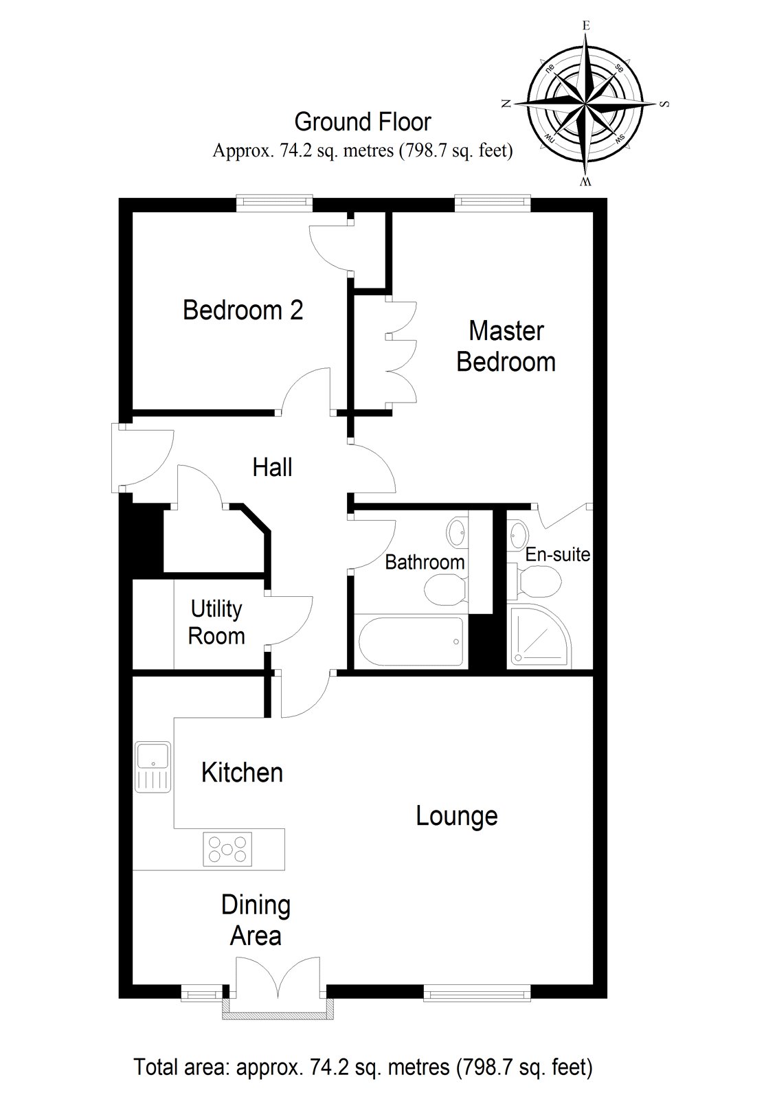 2 Bedrooms Flat for sale in The Woodlands, Stirling FK8