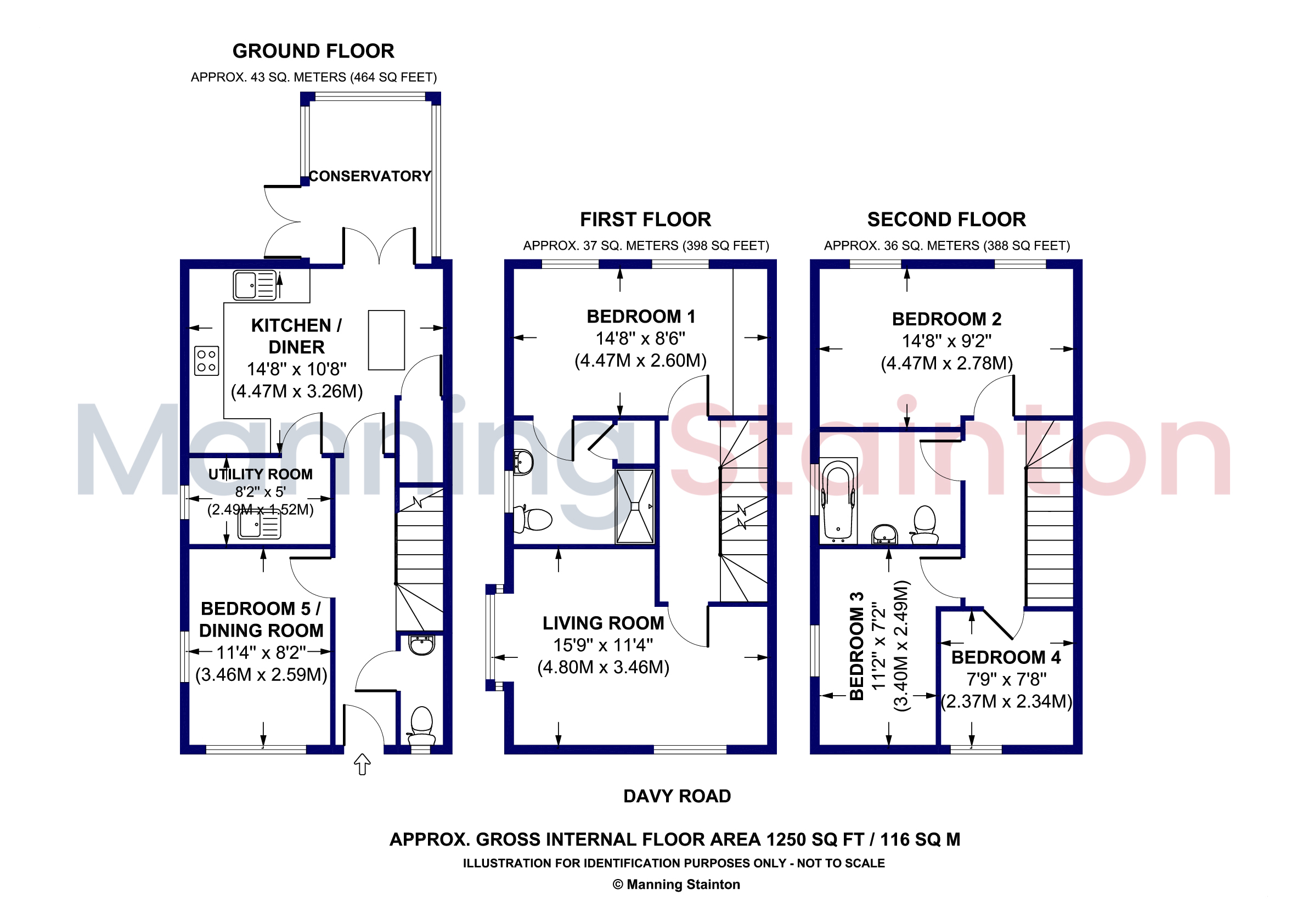 2, Davy Road, Castleford floorplan