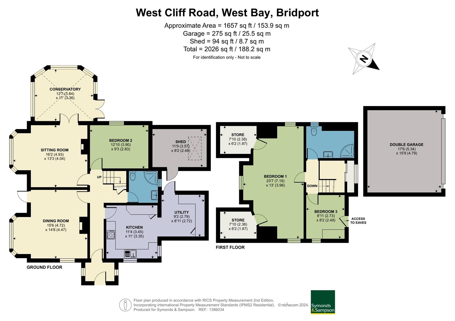 Applecross, West Cliff Road, Bridport floorplan