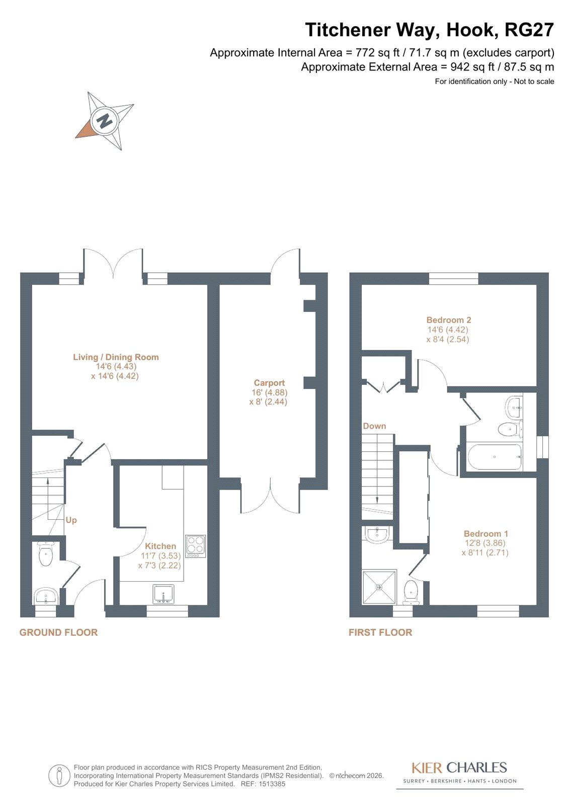 38, Titchener Way, Hampshire floorplan
