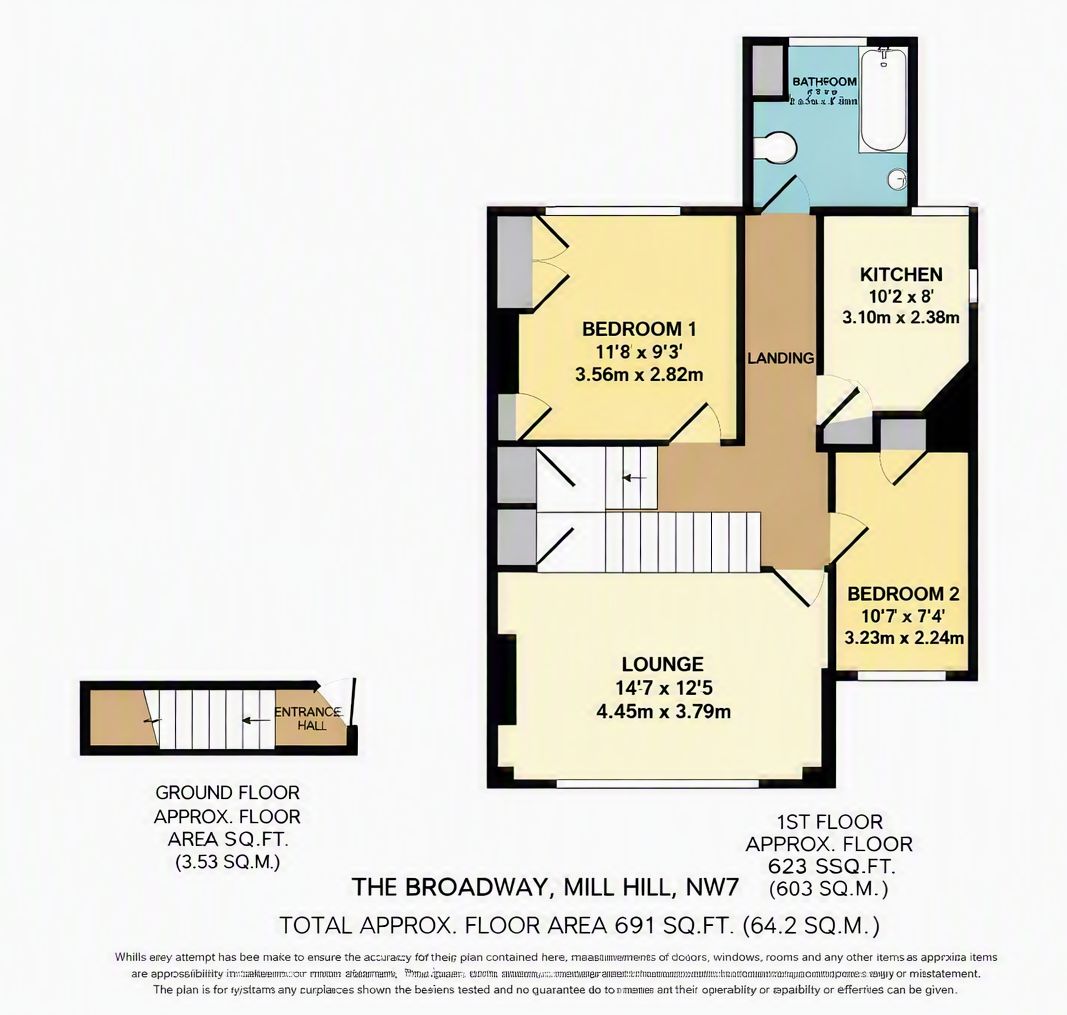 28b, The Broadway, London floorplan